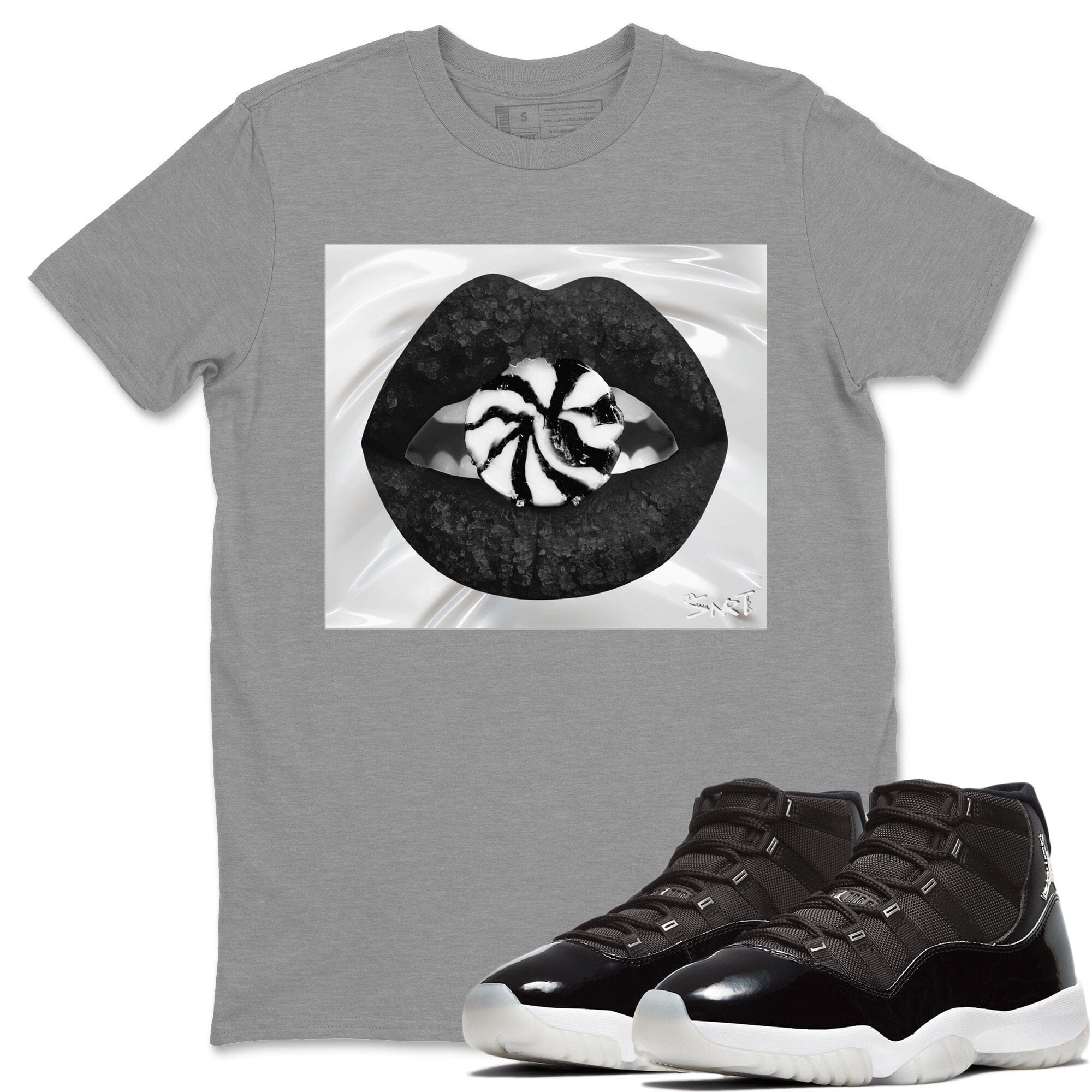 Jordan 11 Jubilee Shirt To Match Jordans Lips Candy Sneaker Tees Jordan 11 Jubilee Drip Gear Zone Sneaker Matching Clothing Unisex Shirts