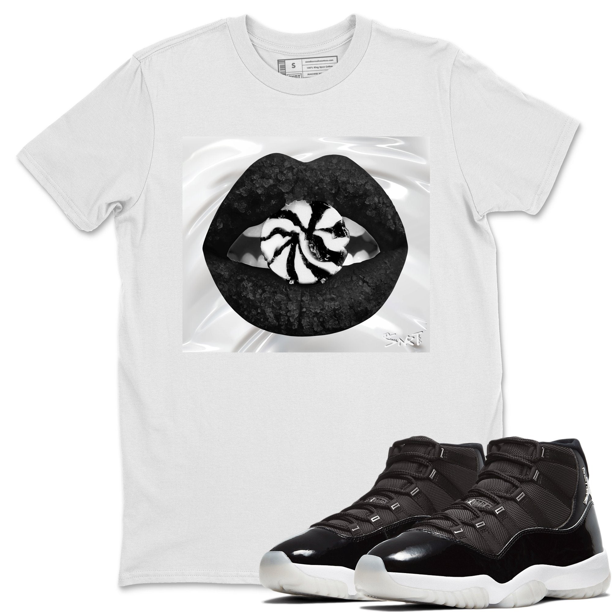 Jordan 11 Jubilee Shirt To Match Jordans Lips Candy Sneaker Tees Jordan 11 Jubilee Drip Gear Zone Sneaker Matching Clothing Unisex Shirts