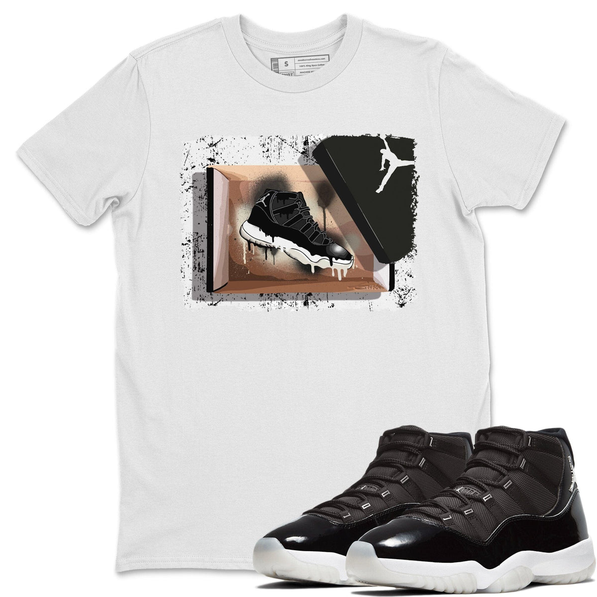 Jordan 11 Jubilee Shirt To Match Jordans New Kicks Sneaker Tees Jordan 11 Jubilee Drip Gear Zone Sneaker Matching Clothing Unisex Shirts