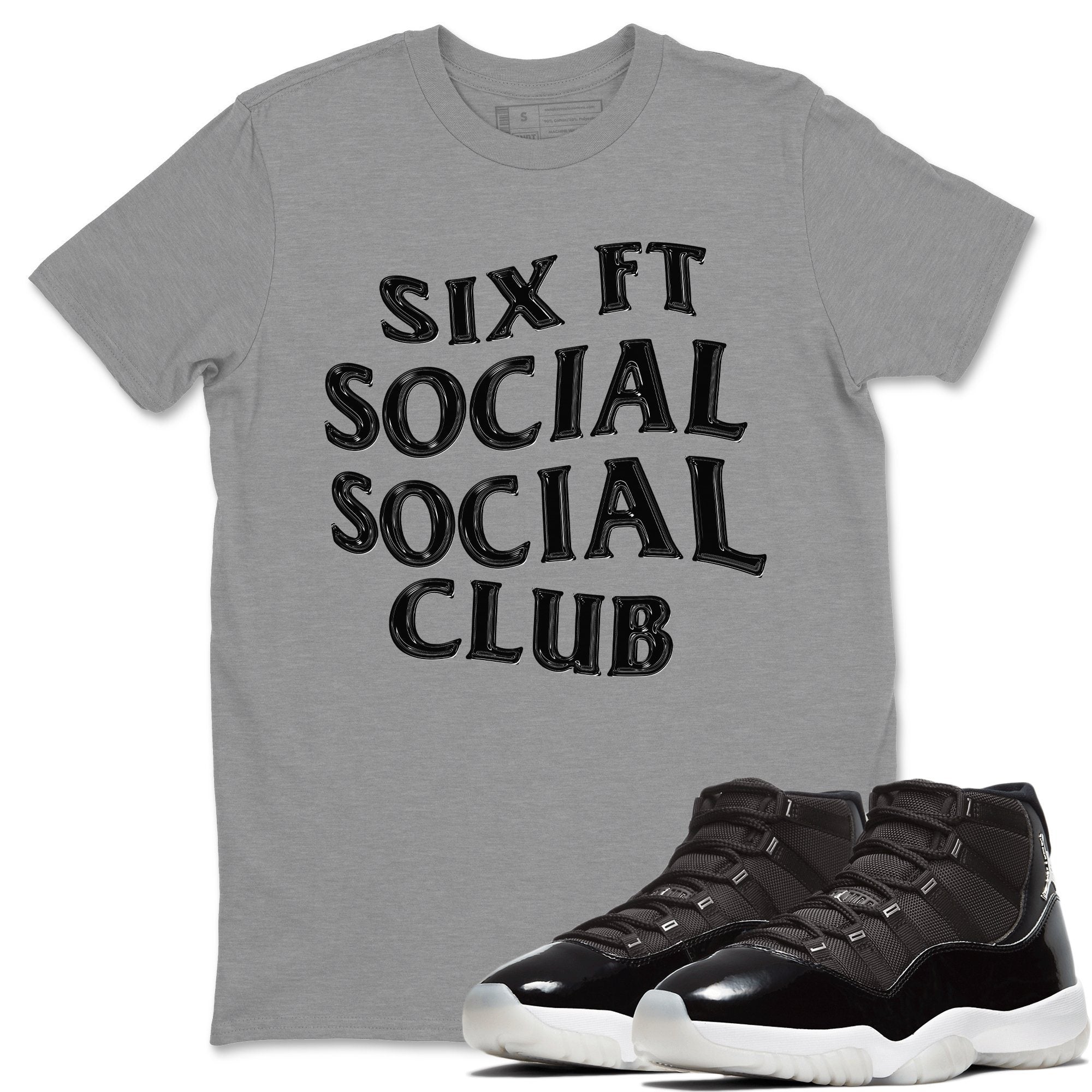 Jordan 11 Jubilee Shirt To Match Jordans Six FT Social Club Sneaker Tees Jordan 11 Jubilee Drip Gear Zone Sneaker Matching Clothing Unisex Shirts