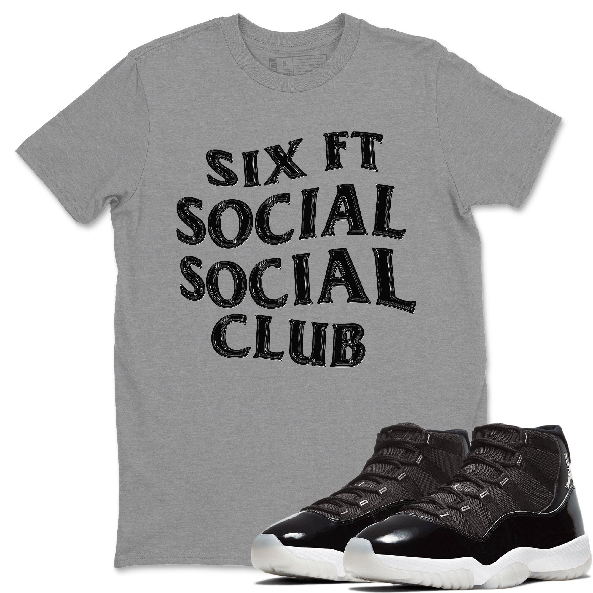 Jordan 11 Jubilee Shirt To Match Jordans Six FT Social Club Sneaker Tees Jordan 11 Jubilee Drip Gear Zone Sneaker Matching Clothing Unisex Shirts