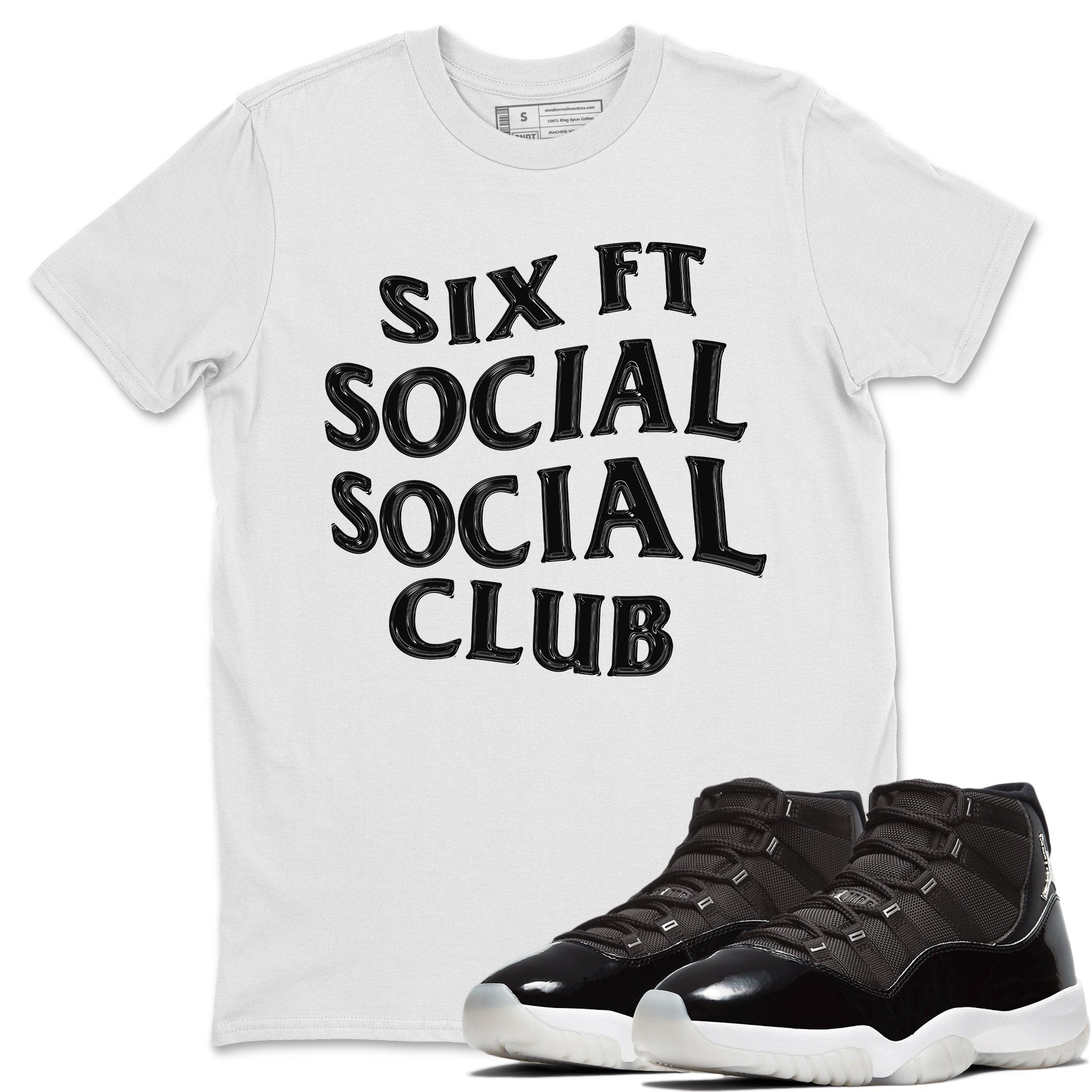 Jordan 11 Jubilee Shirt To Match Jordans Six FT Social Club Sneaker Tees Jordan 11 Jubilee Drip Gear Zone Sneaker Matching Clothing Unisex Shirts