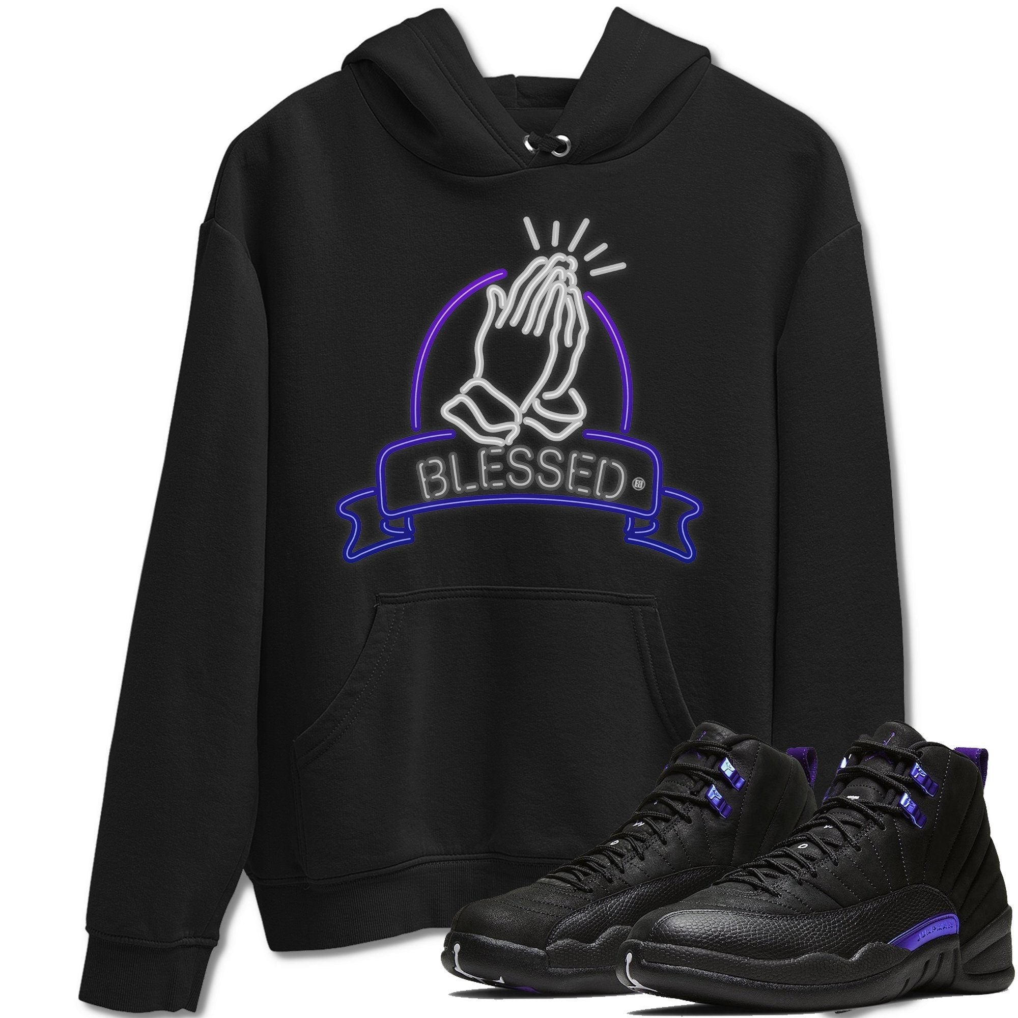 Jordan 12 Dark Concord Shirt To Match Jordans Blessed Sneaker Tees Jordan 12 Dark Concord Drip Gear Zone Sneaker Matching Clothing Unisex Shirts