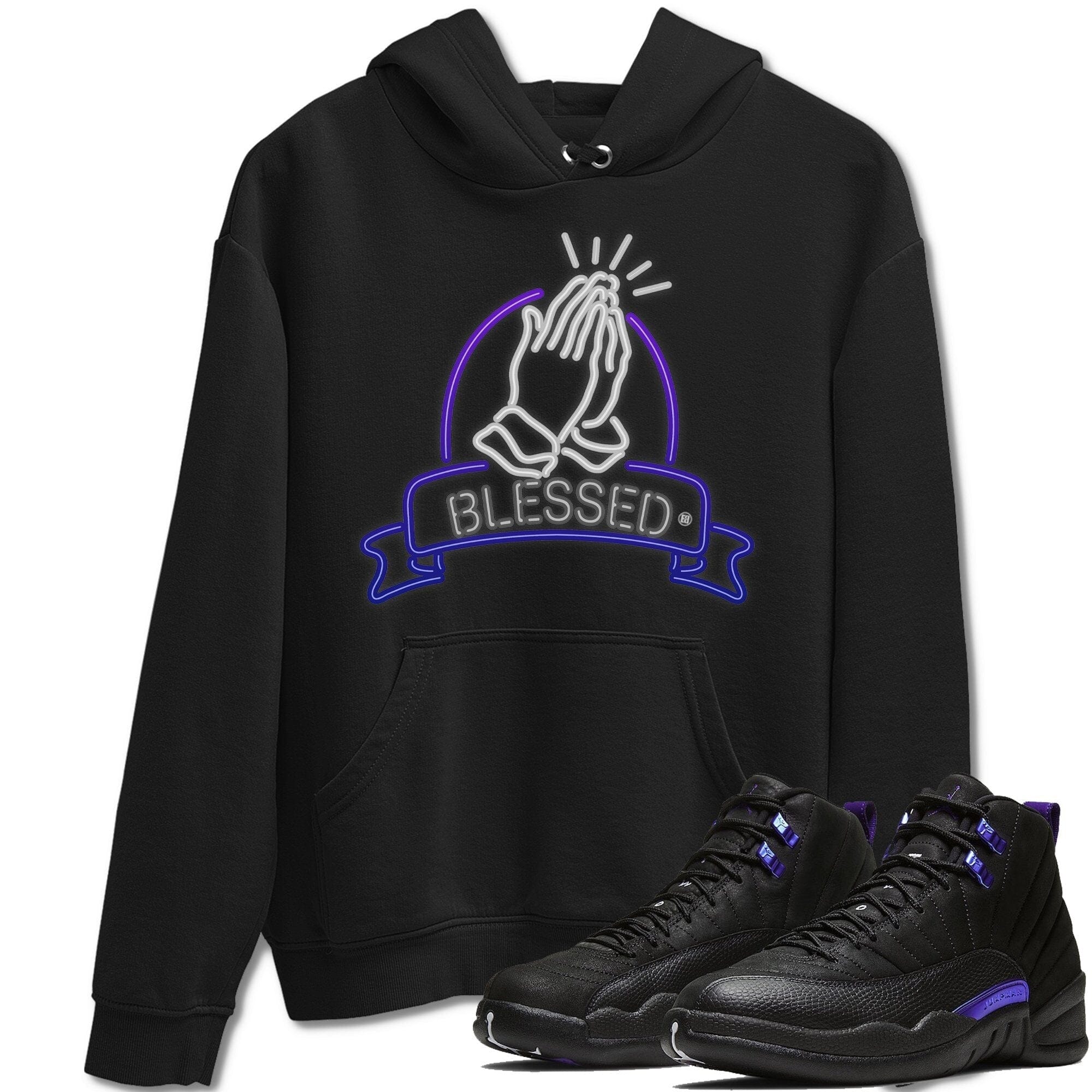 Jordan 12 Dark Concord Shirt To Match Jordans Blessed Sneaker Tees Jordan 12 Dark Concord Drip Gear Zone Sneaker Matching Clothing Unisex Shirts