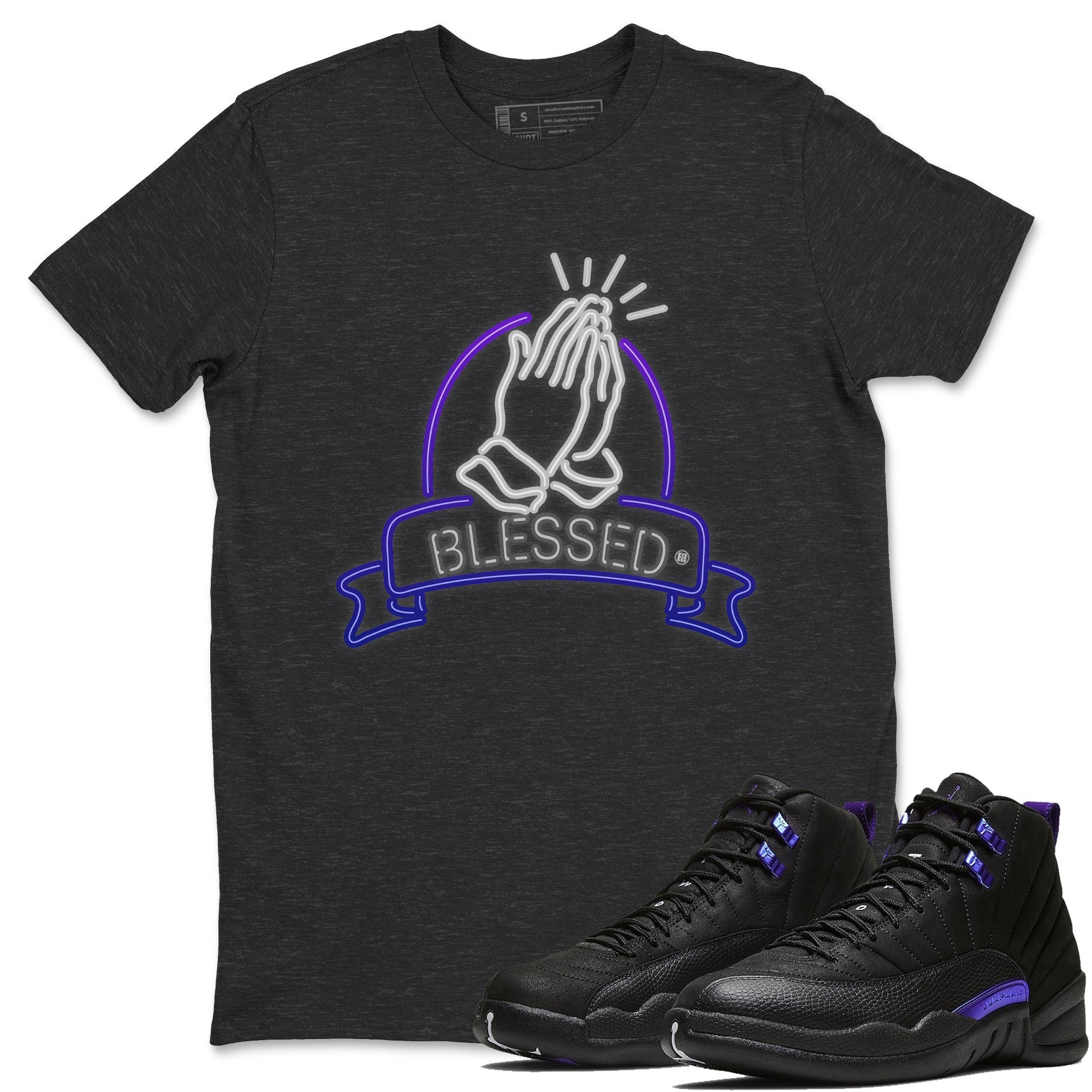 Jordan 12 Dark Concord Shirt To Match Jordans Blessed Sneaker Tees Jordan 12 Dark Concord Drip Gear Zone Sneaker Matching Clothing Unisex Shirts