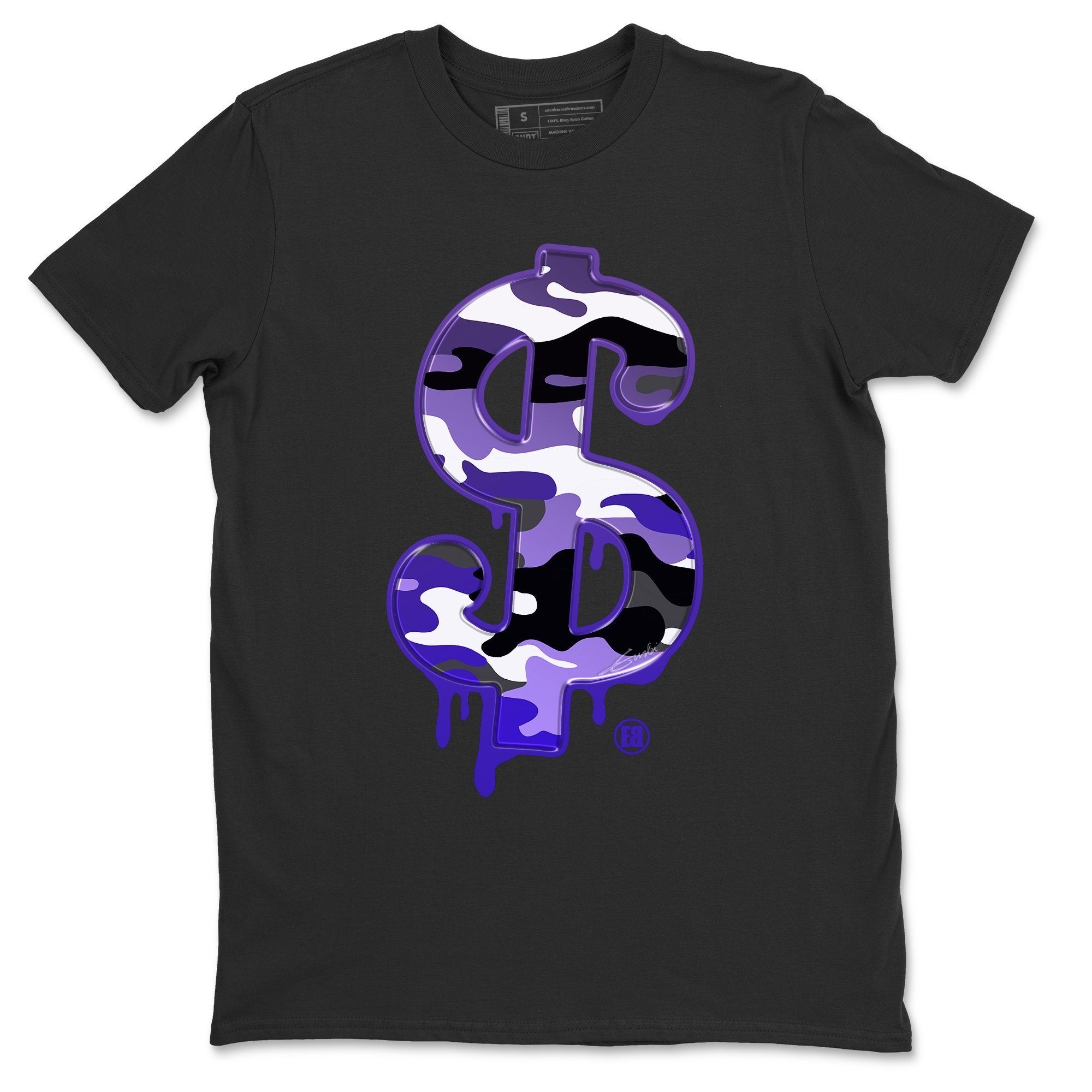 Jordan 12 Dark Concord Shirt To Match Jordans Dollar Camo Sneaker Tees Jordan 12 Dark Concord Drip Gear Zone Sneaker Matching Clothing Unisex Shirts