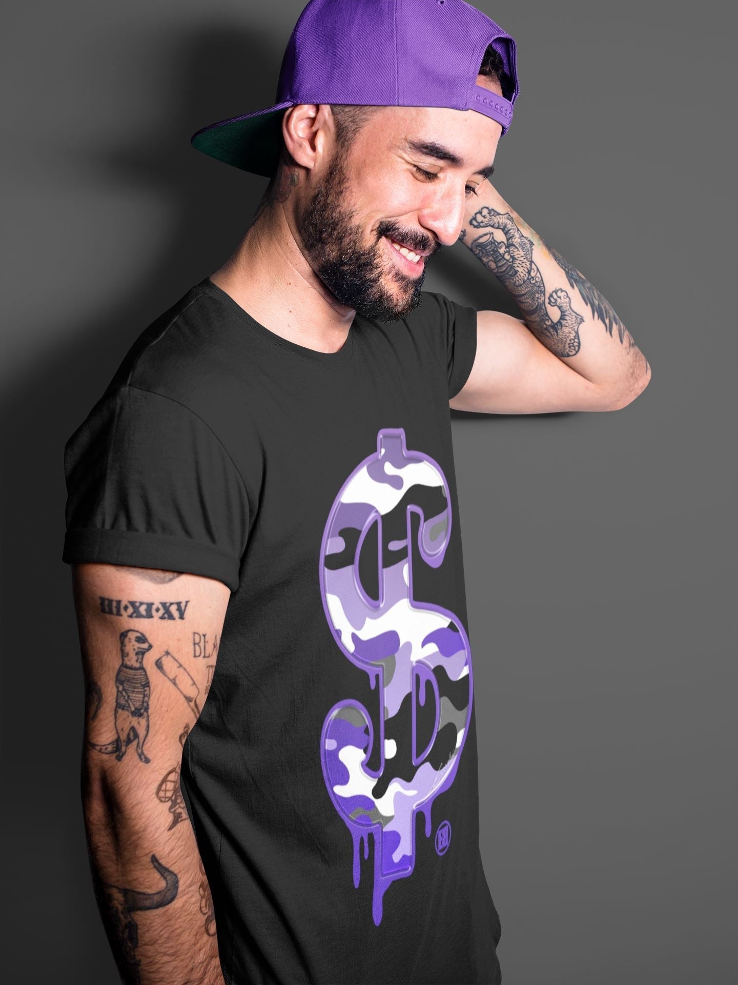 Jordan 12 Dark Concord Shirt To Match Jordans Dollar Camo Sneaker Tees Jordan 12 Dark Concord Drip Gear Zone Sneaker Matching Clothing Unisex Shirts