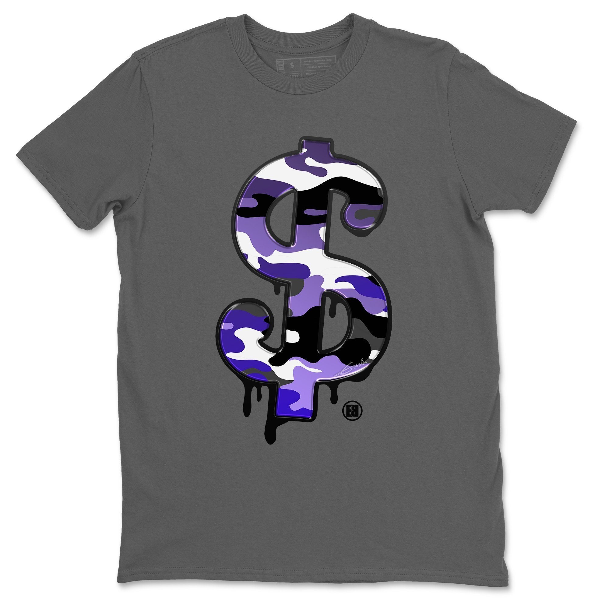 Jordan 12 Dark Concord Shirt To Match Jordans Dollar Camo Sneaker Tees Jordan 12 Dark Concord Drip Gear Zone Sneaker Matching Clothing Unisex Shirts