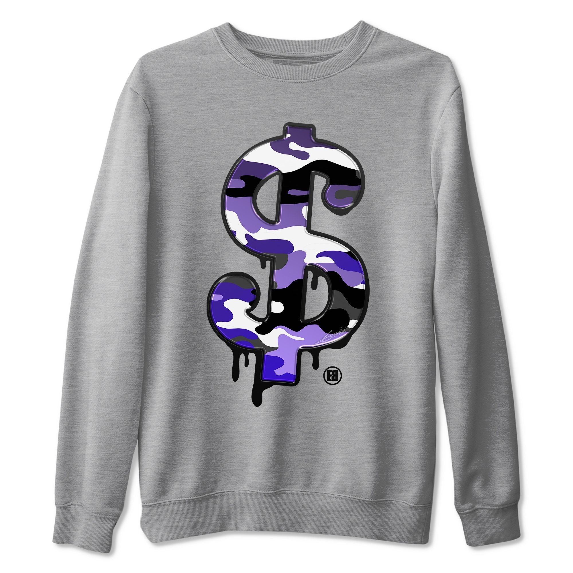 Jordan 12 Dark Concord Shirt To Match Jordans Dollar Camo Sneaker Tees Jordan 12 Dark Concord Drip Gear Zone Sneaker Matching Clothing Unisex Shirts