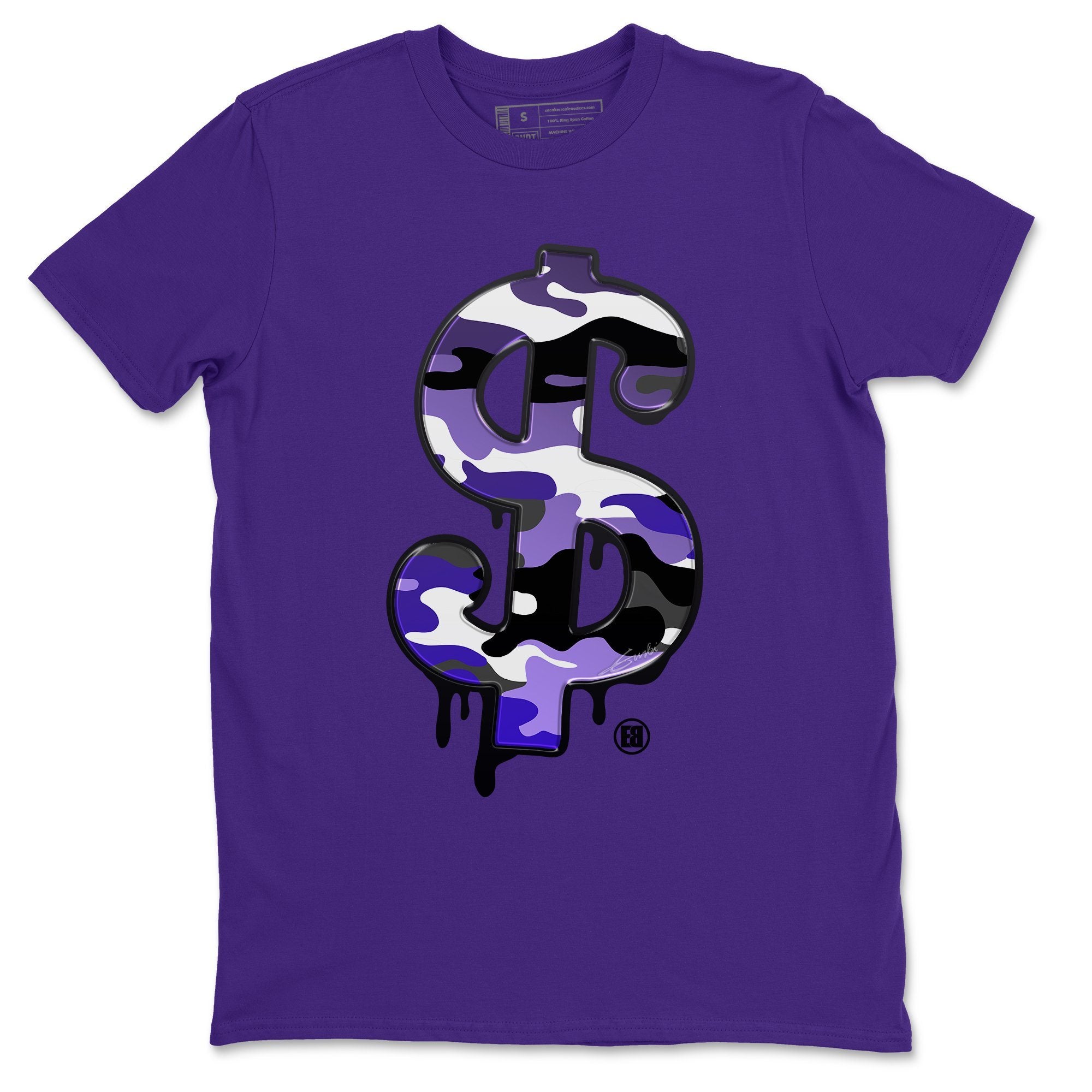 Jordan 12 Dark Concord Shirt To Match Jordans Dollar Camo Sneaker Tees Jordan 12 Dark Concord Drip Gear Zone Sneaker Matching Clothing Unisex Shirts