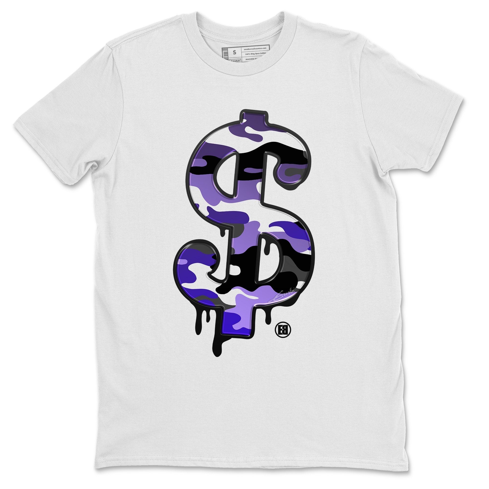 Jordan 12 Dark Concord Shirt To Match Jordans Dollar Camo Sneaker Tees Jordan 12 Dark Concord Drip Gear Zone Sneaker Matching Clothing Unisex Shirts