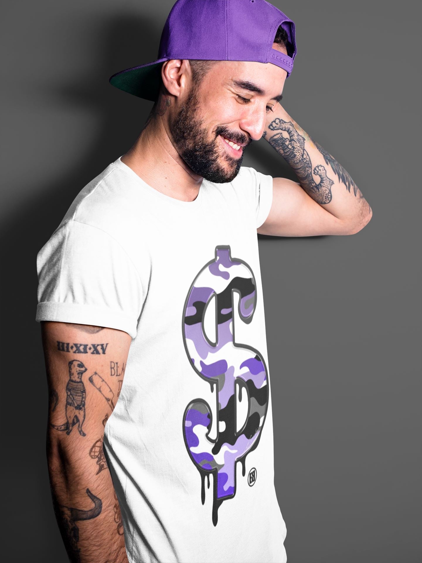 Jordan 12 Dark Concord Shirt To Match Jordans Dollar Camo Sneaker Tees Jordan 12 Dark Concord Drip Gear Zone Sneaker Matching Clothing Unisex Shirts