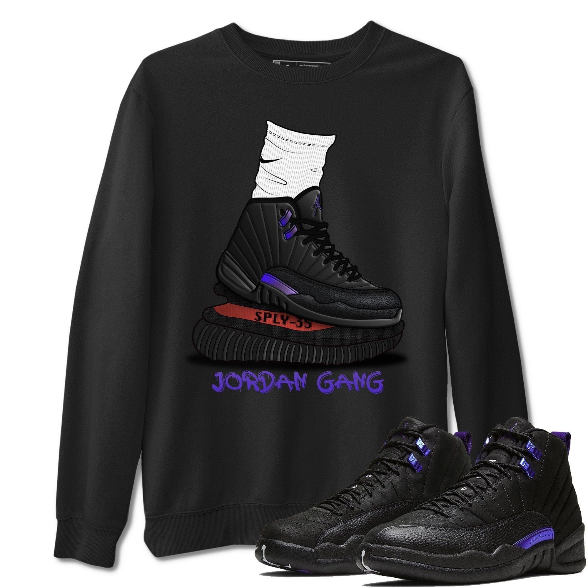 Jordan 12 Dark Concord Shirt To Match Jordans Jordan Gang Sneaker Tees Jordan 12 Dark Concord Drip Gear Zone Sneaker Matching Clothing Unisex Shirts