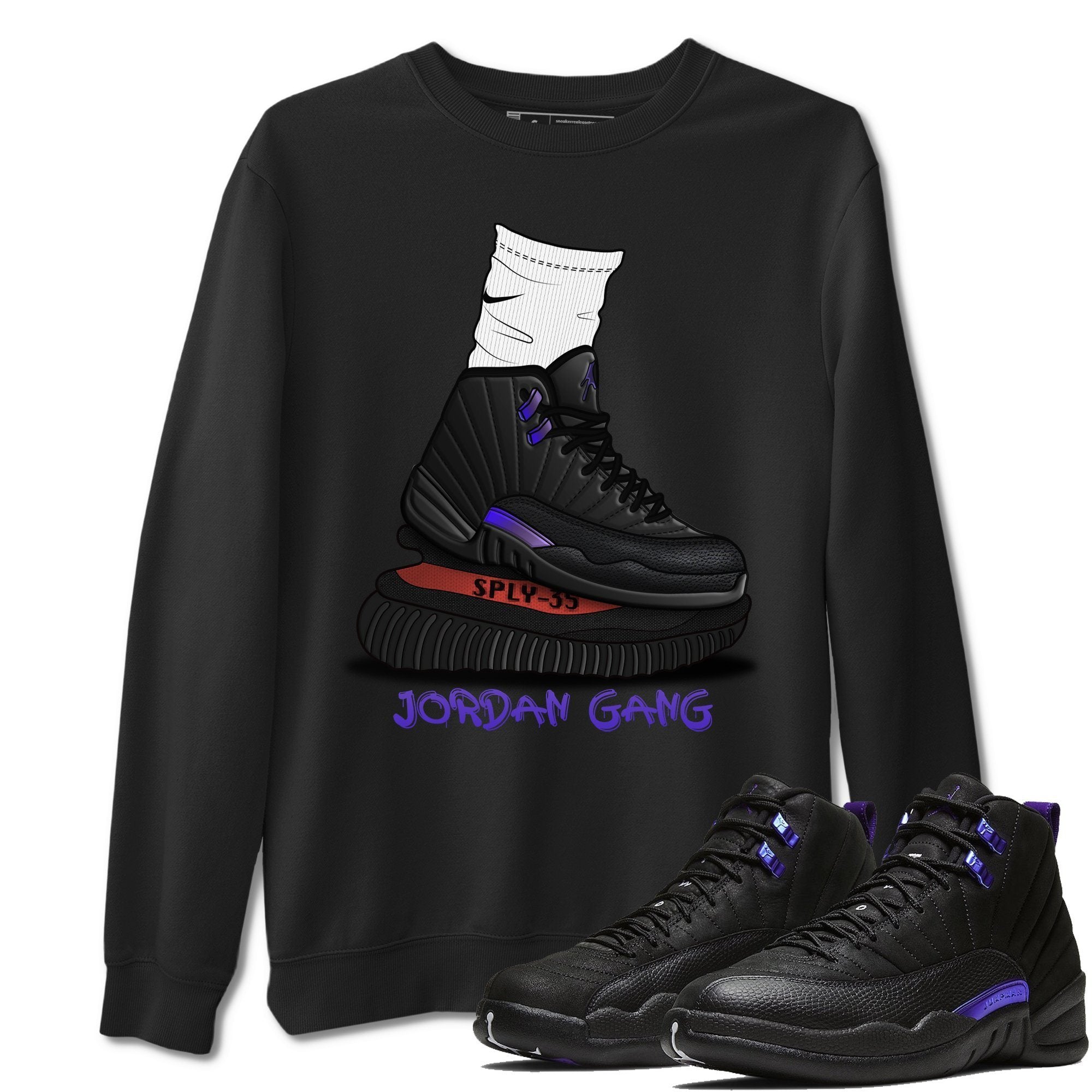 Jordan 12 Dark Concord Shirt To Match Jordans Jordan Gang Sneaker Tees Jordan 12 Dark Concord Drip Gear Zone Sneaker Matching Clothing Unisex Shirts