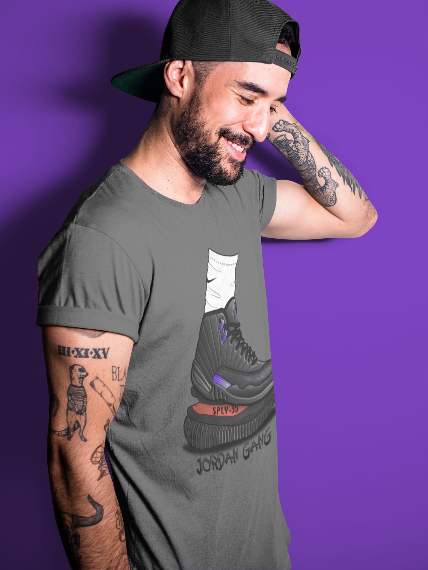 Jordan 12 Dark Concord Shirt To Match Jordans Jordan Gang Sneaker Tees Jordan 12 Dark Concord Drip Gear Zone Sneaker Matching Clothing Unisex Shirts