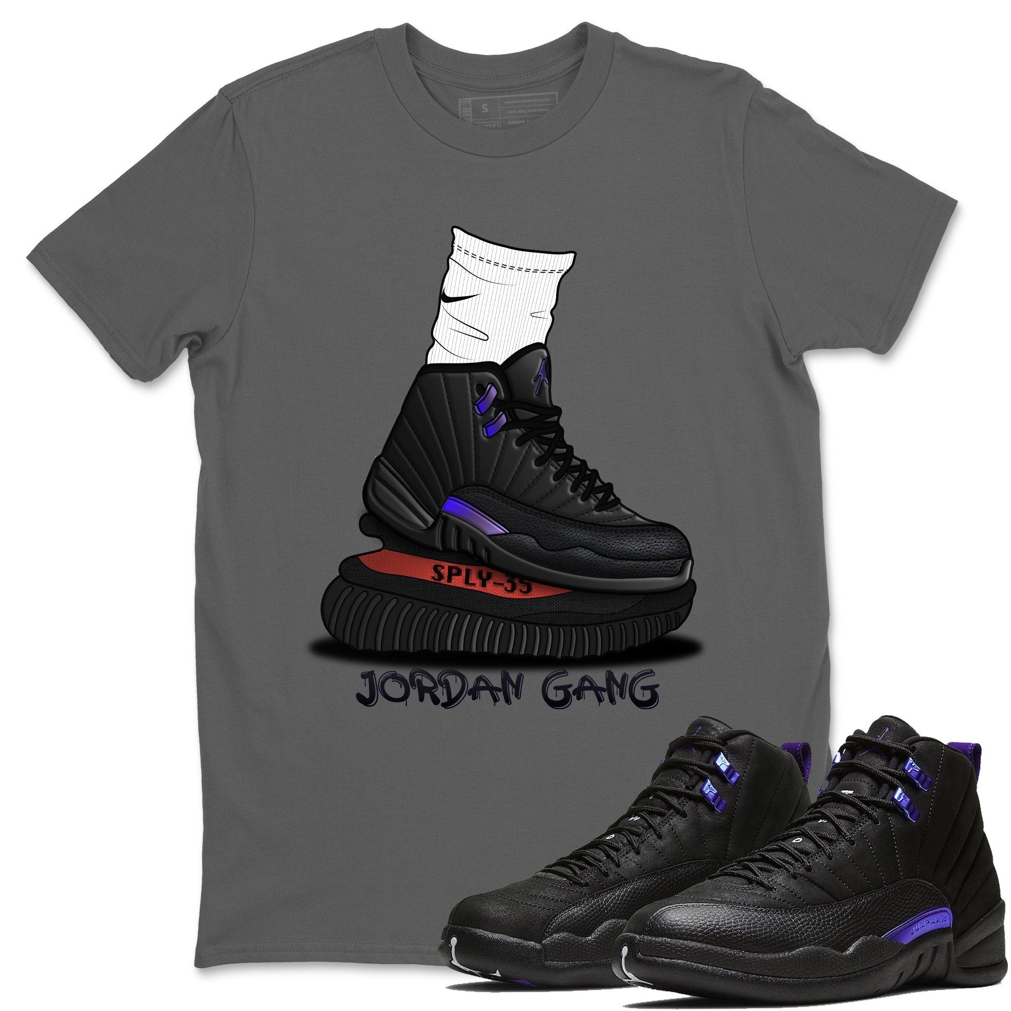 Jordan 12 Dark Concord Shirt To Match Jordans Jordan Gang Sneaker Tees Jordan 12 Dark Concord Drip Gear Zone Sneaker Matching Clothing Unisex Shirts