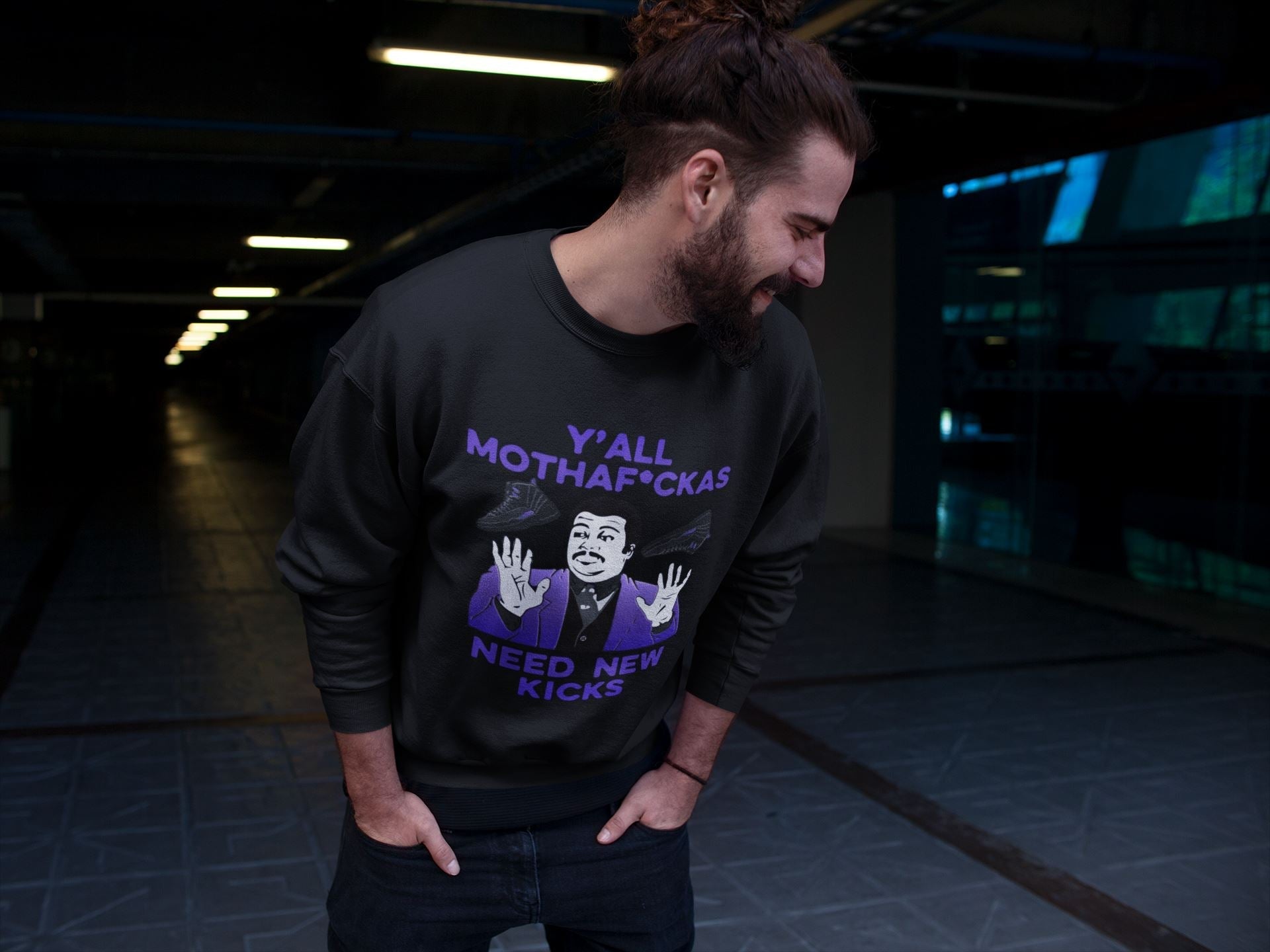 Jordan 12 Dark Concord Shirt To Match Jordans Y'all Need New Kicks Sneaker Tees Jordan 12 Dark Concord Drip Gear Zone Sneaker Matching Clothing Unisex Shirts