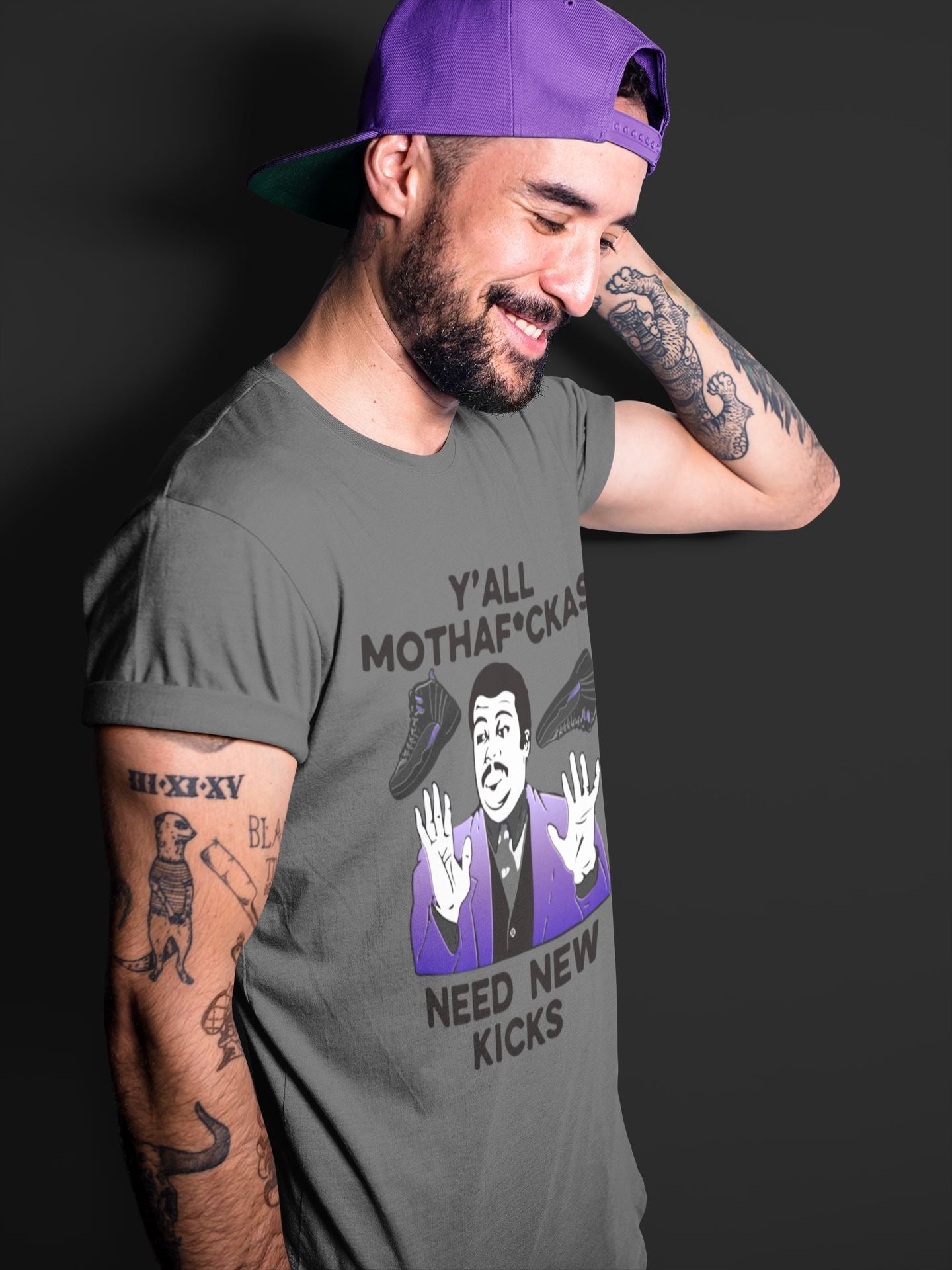 Jordan 12 Dark Concord Shirt To Match Jordans Y'all Need New Kicks Sneaker Tees Jordan 12 Dark Concord Drip Gear Zone Sneaker Matching Clothing Unisex Shirts