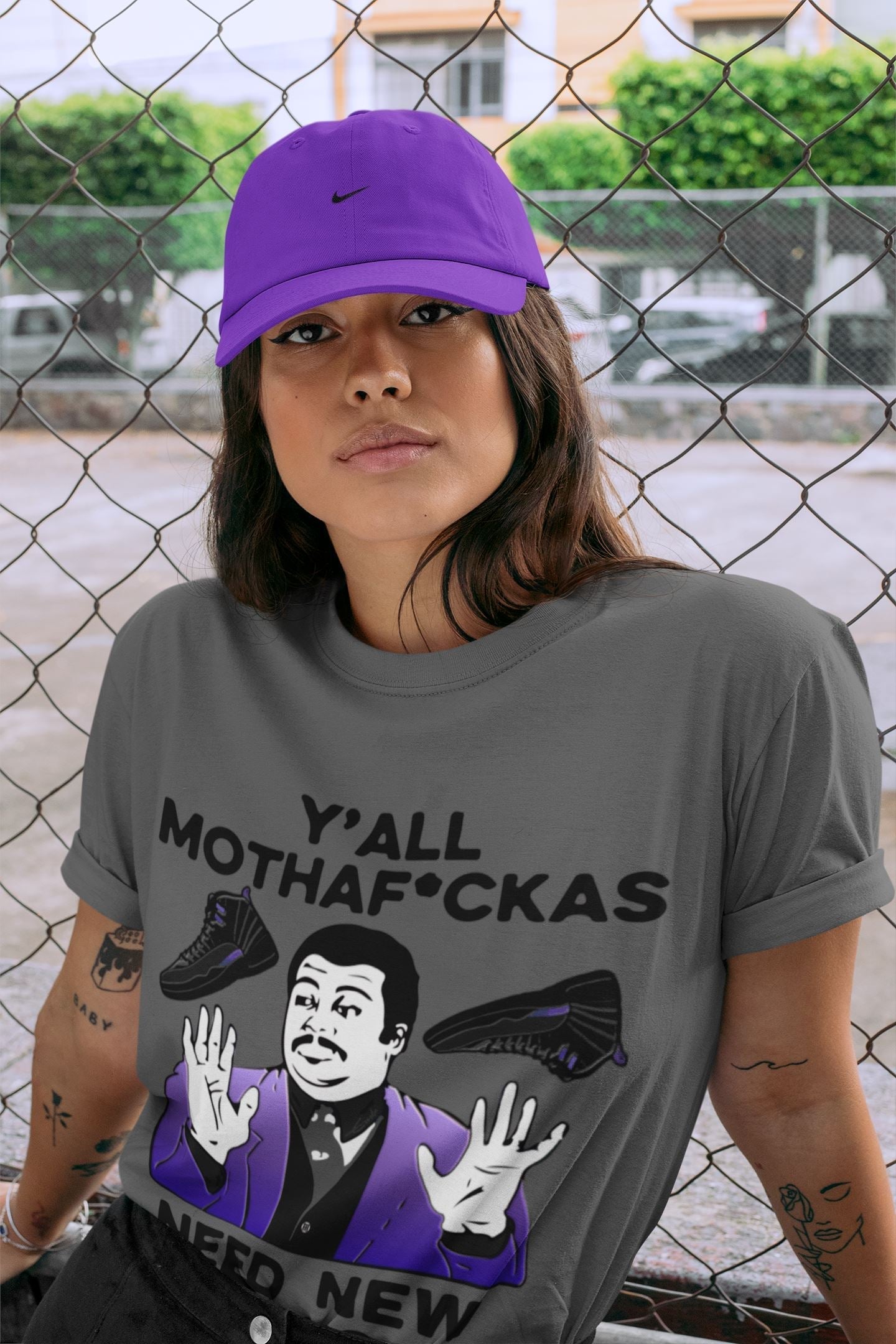 Jordan 12 Dark Concord Shirt To Match Jordans Y'all Need New Kicks Sneaker Tees Jordan 12 Dark Concord Drip Gear Zone Sneaker Matching Clothing Unisex Shirts