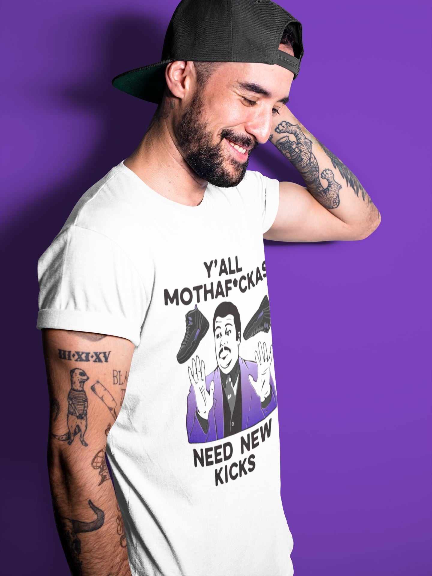 Jordan 12 Dark Concord Shirt To Match Jordans Y'all Need New Kicks Sneaker Tees Jordan 12 Dark Concord Drip Gear Zone Sneaker Matching Clothing Unisex Shirts