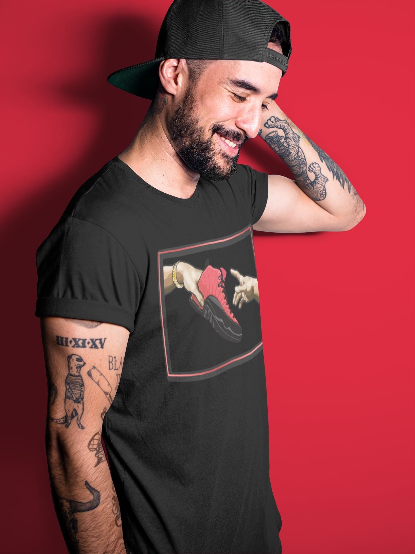 Jordan 12 Reverse Flu Game Shirt To Match Jordans Adam's Creation Sneaker Tees Jordan 12 Reverse Flu Game Drip Gear Zone Sneaker Matching Clothing Unisex Shirts