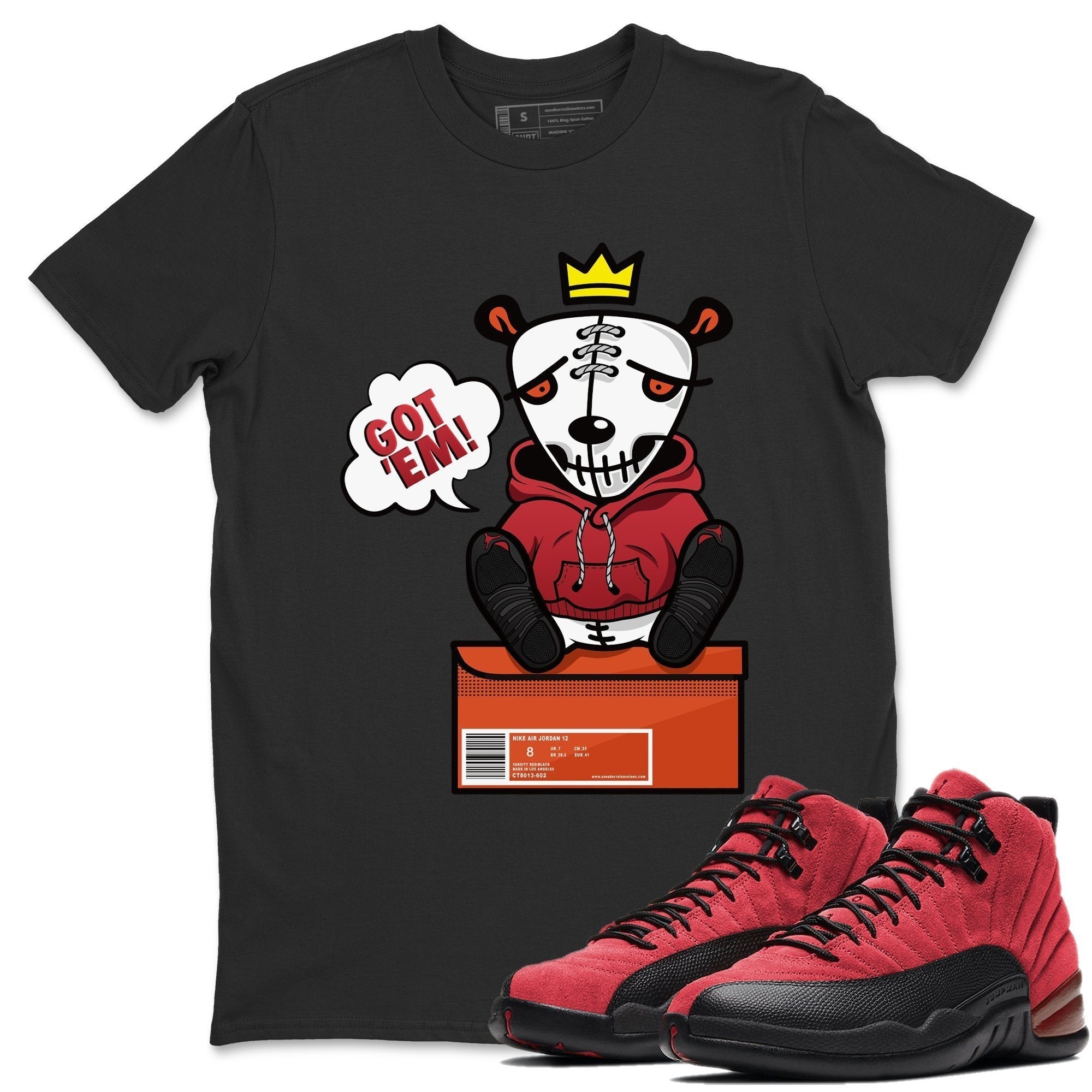 Jordan 12 Reverse Flu Game Shirt To Match Jordans Got Em Sneaker Tees Jordan 12 Reverse Flu Game Drip Gear Zone Sneaker Matching Clothing Unisex Shirts