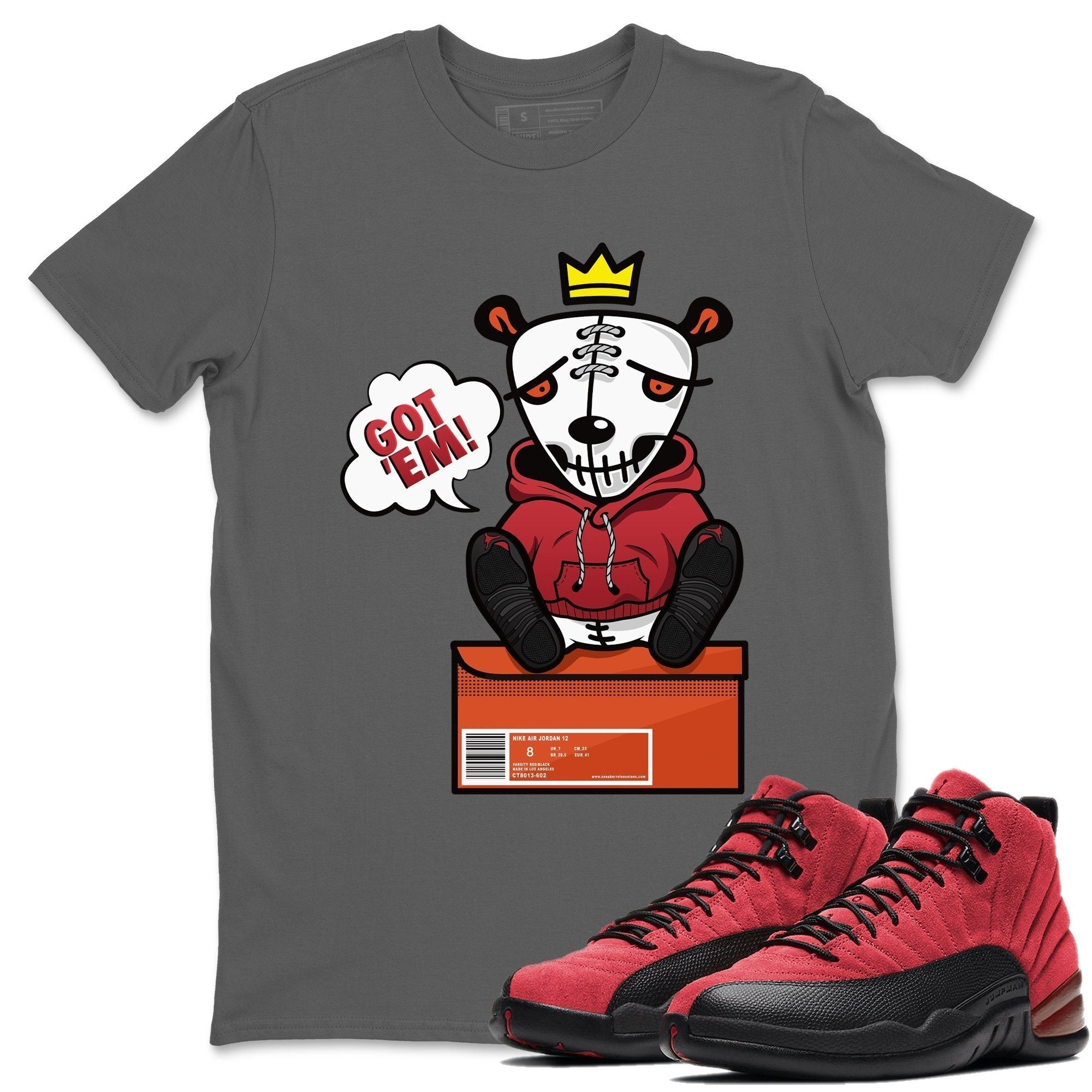 Jordan 12 Reverse Flu Game Shirt To Match Jordans Got Em Sneaker Tees Jordan 12 Reverse Flu Game Drip Gear Zone Sneaker Matching Clothing Unisex Shirts