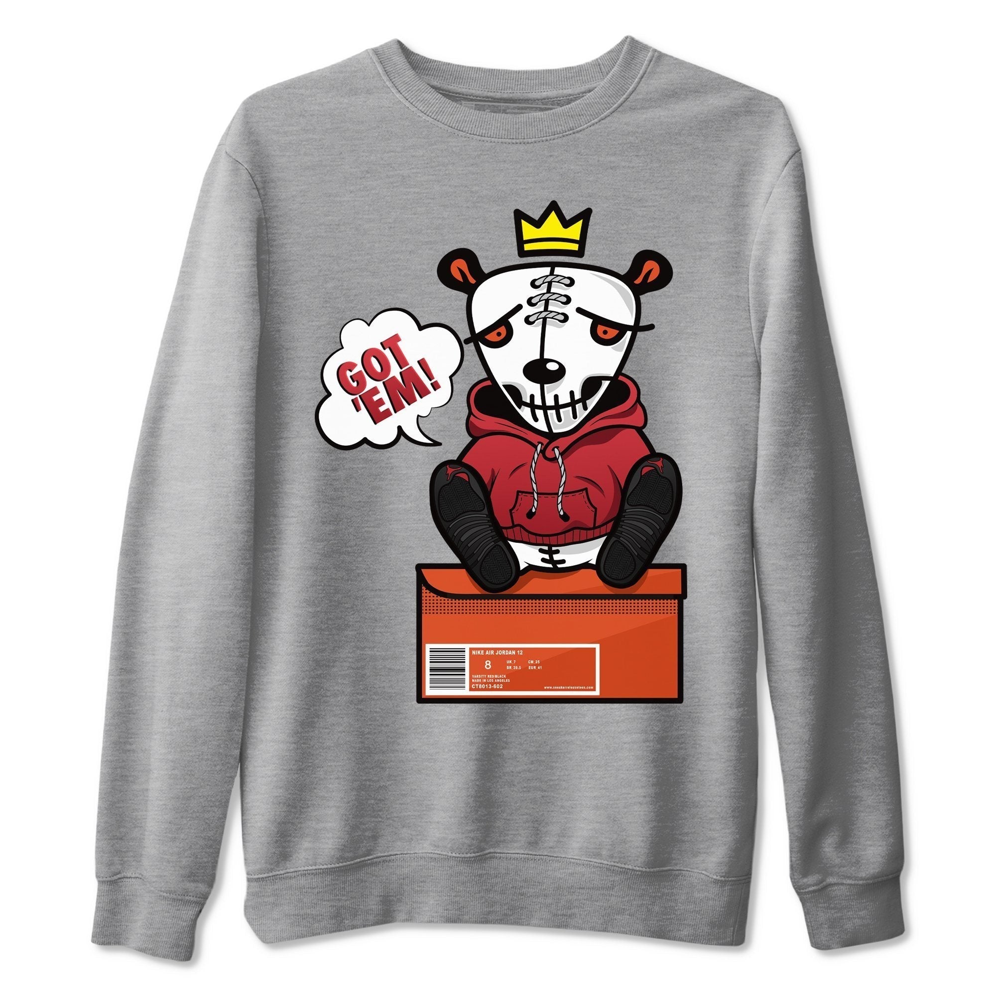 Jordan 12 Reverse Flu Game Shirt To Match Jordans Got Em Sneaker Tees Jordan 12 Reverse Flu Game Drip Gear Zone Sneaker Matching Clothing Unisex Shirts