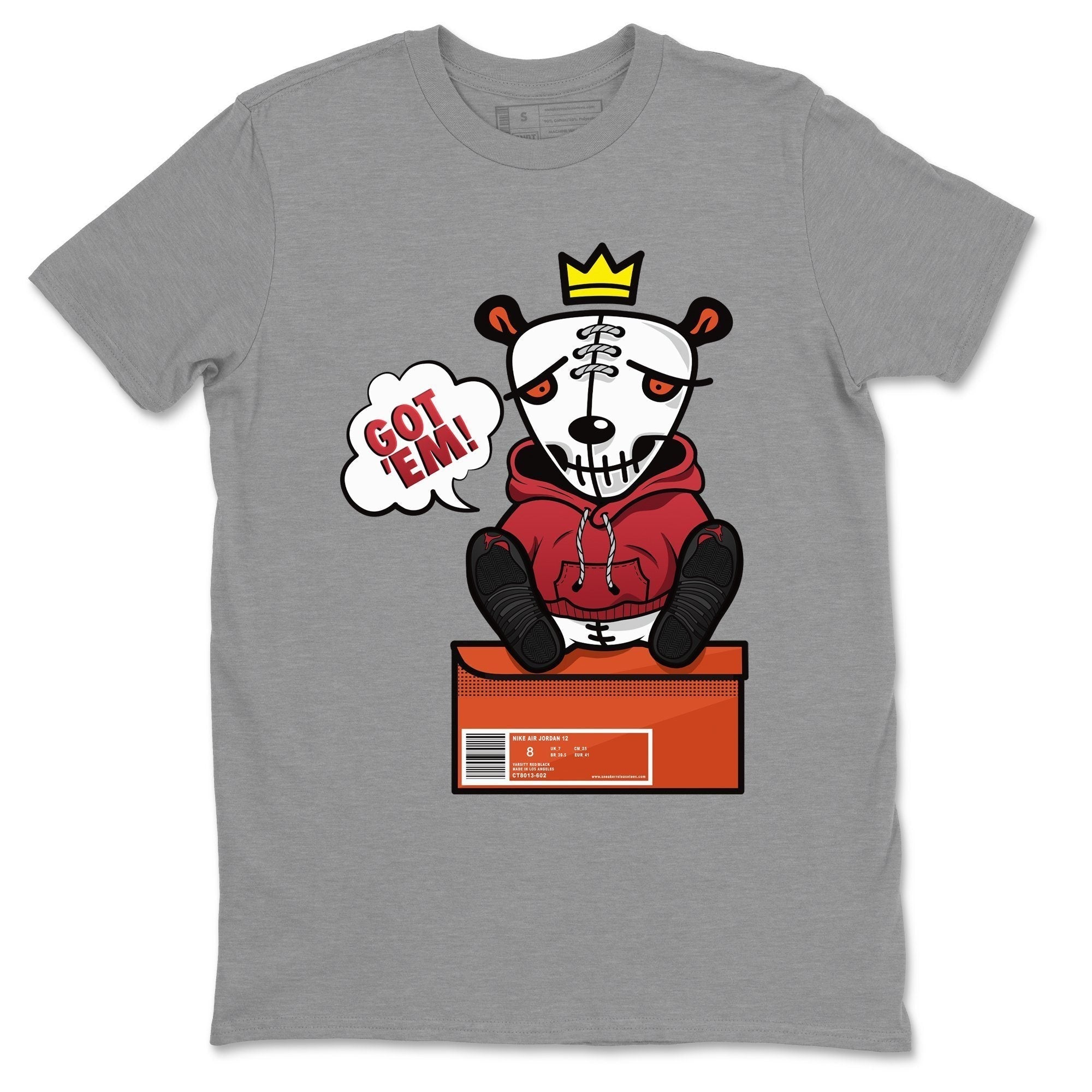 Jordan 12 Reverse Flu Game Shirt To Match Jordans Got Em Sneaker Tees Jordan 12 Reverse Flu Game Drip Gear Zone Sneaker Matching Clothing Unisex Shirts