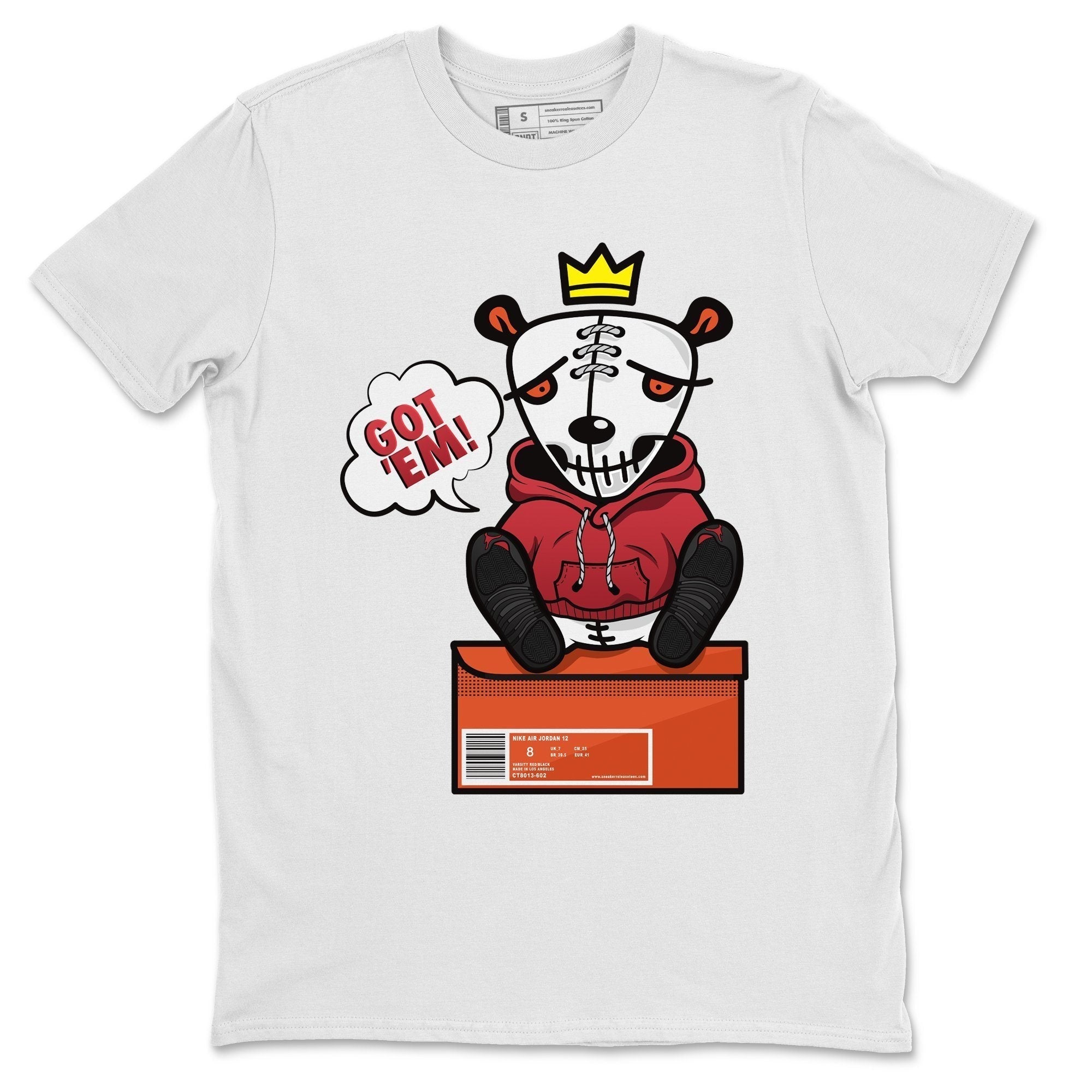 Jordan 12 Reverse Flu Game Shirt To Match Jordans Got Em Sneaker Tees Jordan 12 Reverse Flu Game Drip Gear Zone Sneaker Matching Clothing Unisex Shirts