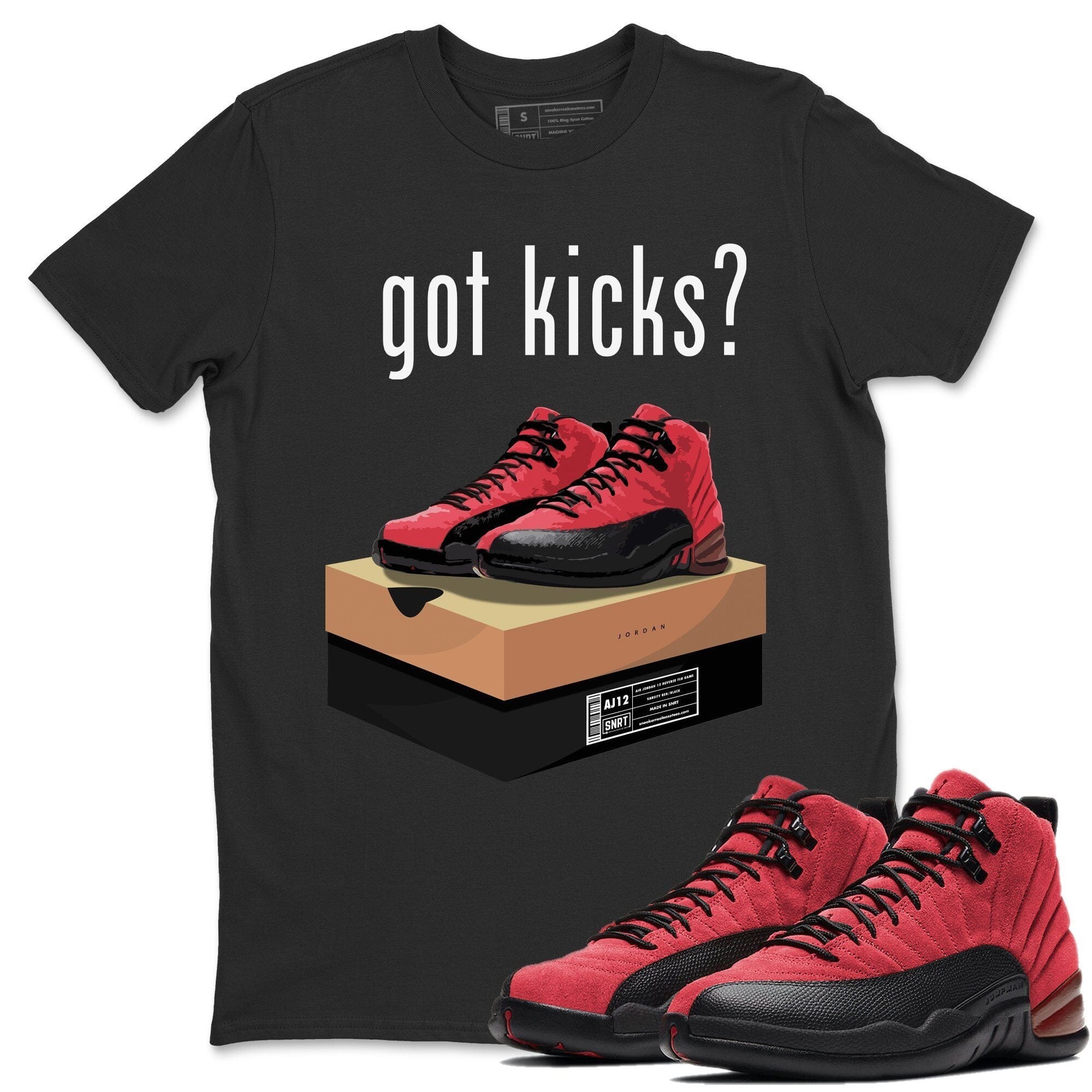 Jordan 12 Reverse Flu Game Shirt To Match Jordans Got Kicks Sneaker Tees Jordan 12 Reverse Flu Game Drip Gear Zone Sneaker Matching Clothing Unisex Shirts