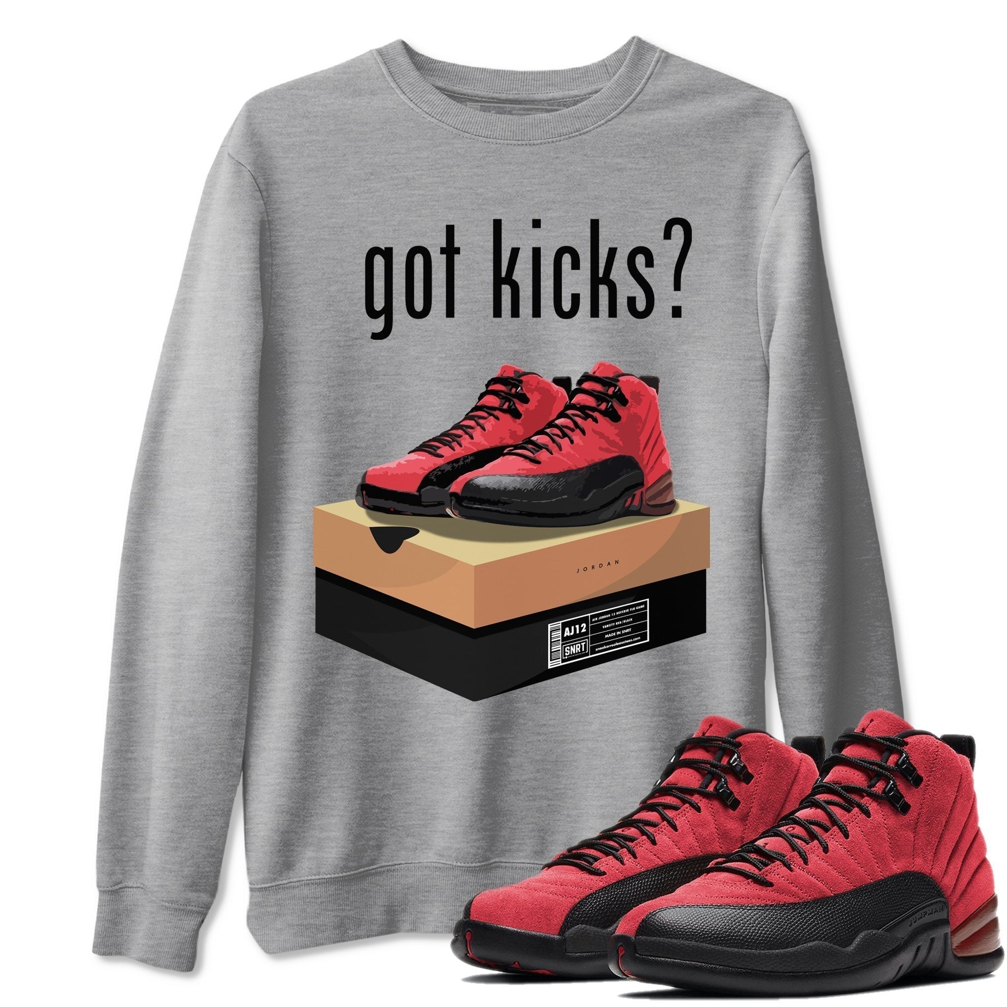 Jordan 12 Reverse Flu Game Shirt To Match Jordans Got Kicks Sneaker Tees Jordan 12 Reverse Flu Game Drip Gear Zone Sneaker Matching Clothing Unisex Shirts