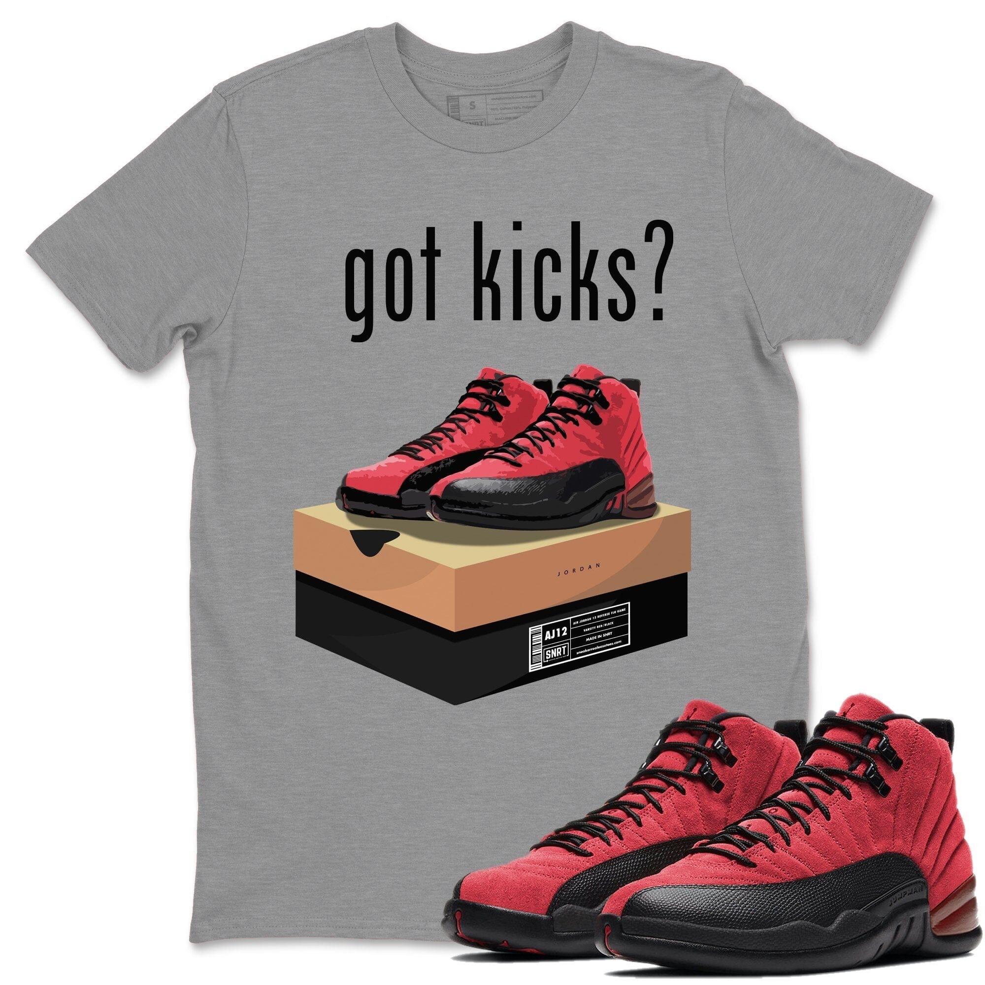 Jordan 12 Reverse Flu Game Shirt To Match Jordans Got Kicks Sneaker Tees Jordan 12 Reverse Flu Game Drip Gear Zone Sneaker Matching Clothing Unisex Shirts