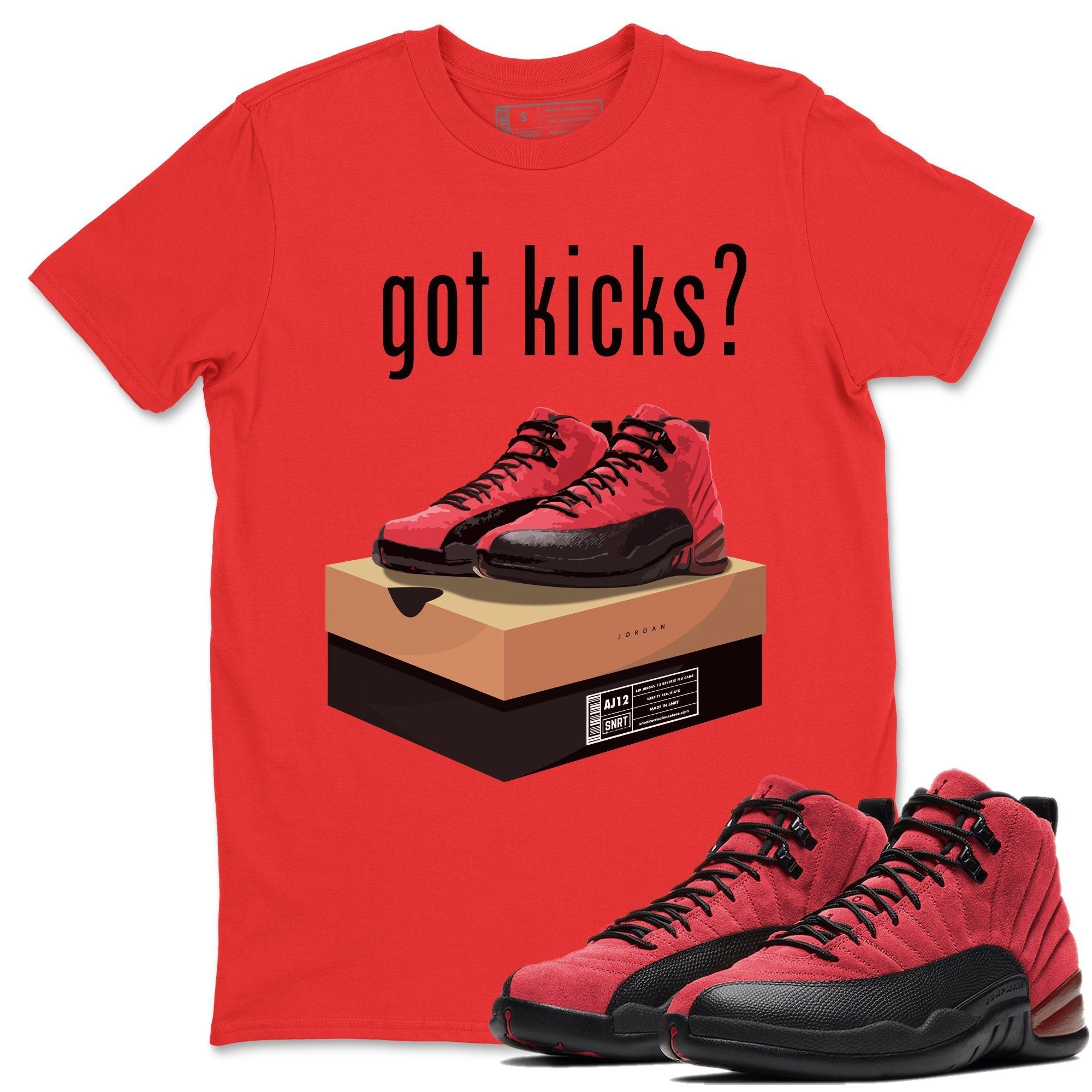 Jordan 12 Reverse Flu Game Shirt To Match Jordans Got Kicks Sneaker Tees Jordan 12 Reverse Flu Game Drip Gear Zone Sneaker Matching Clothing Unisex Shirts