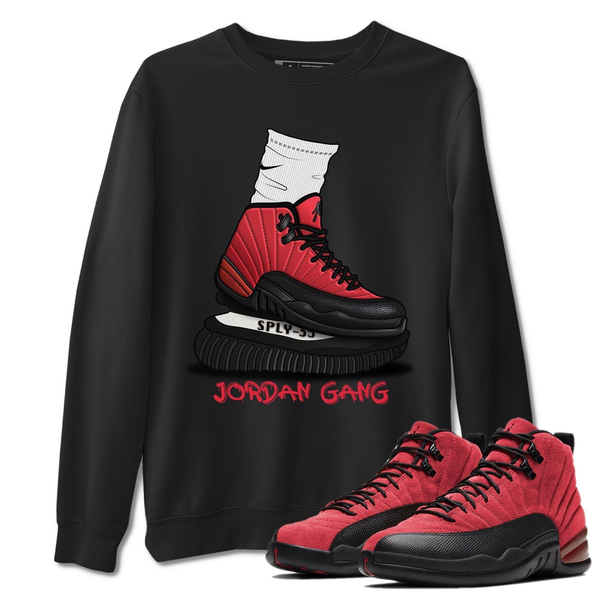 Jordan 12 Reverse Flu Game Shirt To Match Jordans Jordan Gang Sneaker Tees Jordan 12 Reverse Flu Game Drip Gear Zone Sneaker Matching Clothing Unisex Shirts