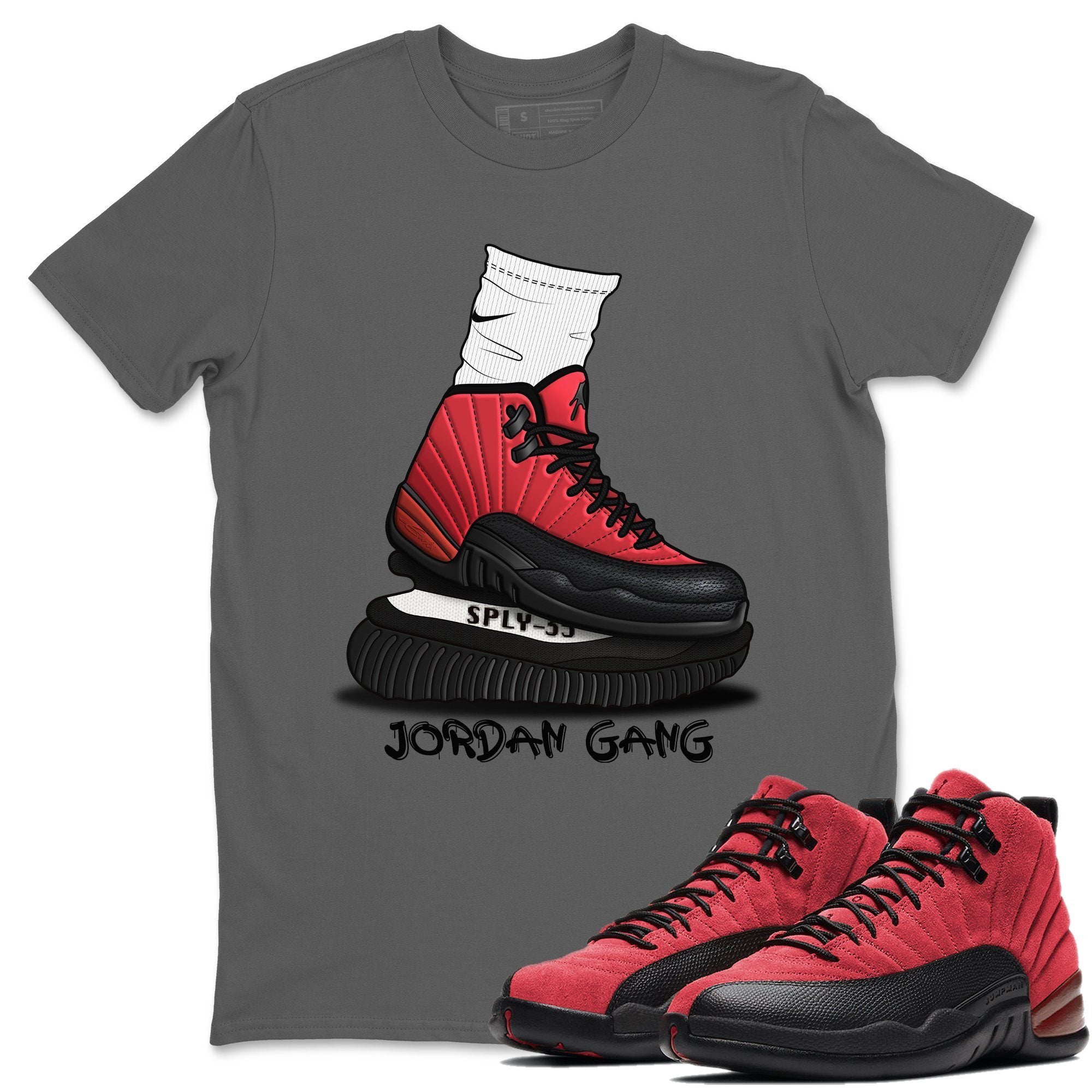 Jordan 12 Reverse Flu Game Shirt To Match Jordans Jordan Gang Sneaker Tees Jordan 12 Reverse Flu Game Drip Gear Zone Sneaker Matching Clothing Unisex Shirts