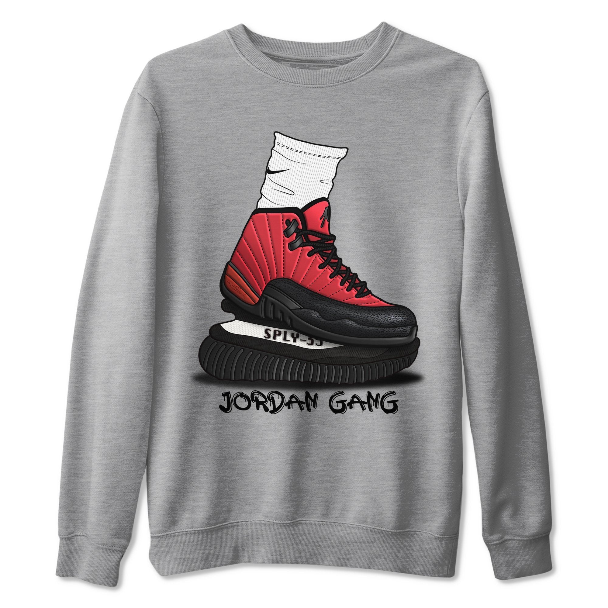 Jordan 12 Reverse Flu Game Shirt To Match Jordans Jordan Gang Sneaker Tees Jordan 12 Reverse Flu Game Drip Gear Zone Sneaker Matching Clothing Unisex Shirts