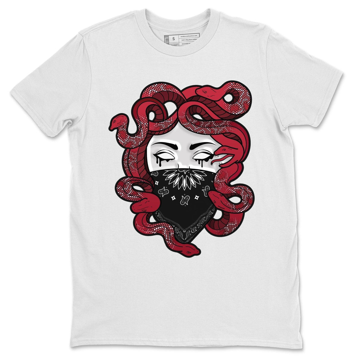 Jordan 12 Reverse Flu Game Shirt To Match Jordans Medusa Sneaker Tees Jordan 12 Reverse Flu Game Drip Gear Zone Sneaker Matching Clothing Unisex Shirts