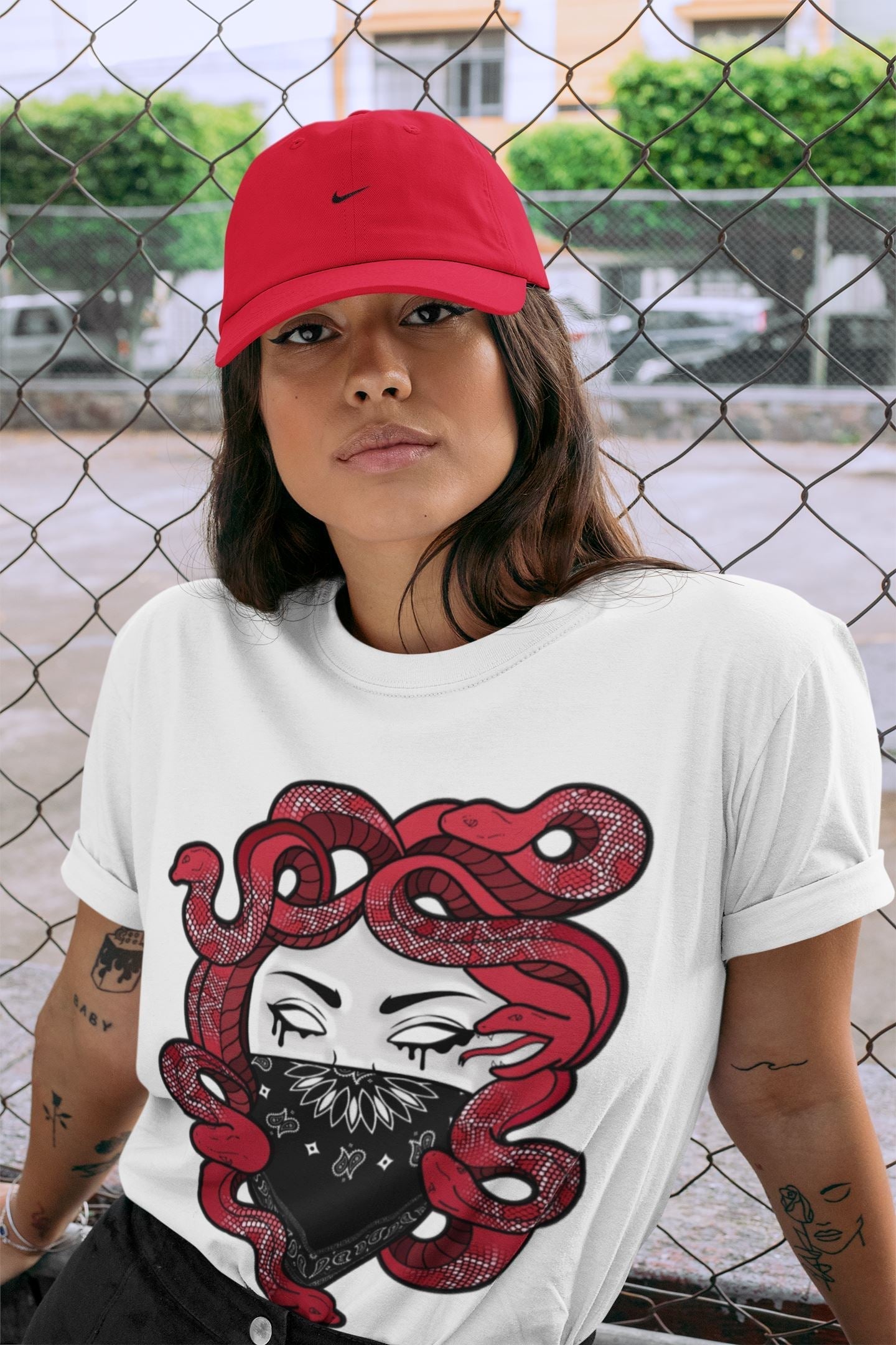 Jordan 12 Reverse Flu Game Shirt To Match Jordans Medusa Sneaker Tees Jordan 12 Reverse Flu Game Drip Gear Zone Sneaker Matching Clothing Unisex Shirts