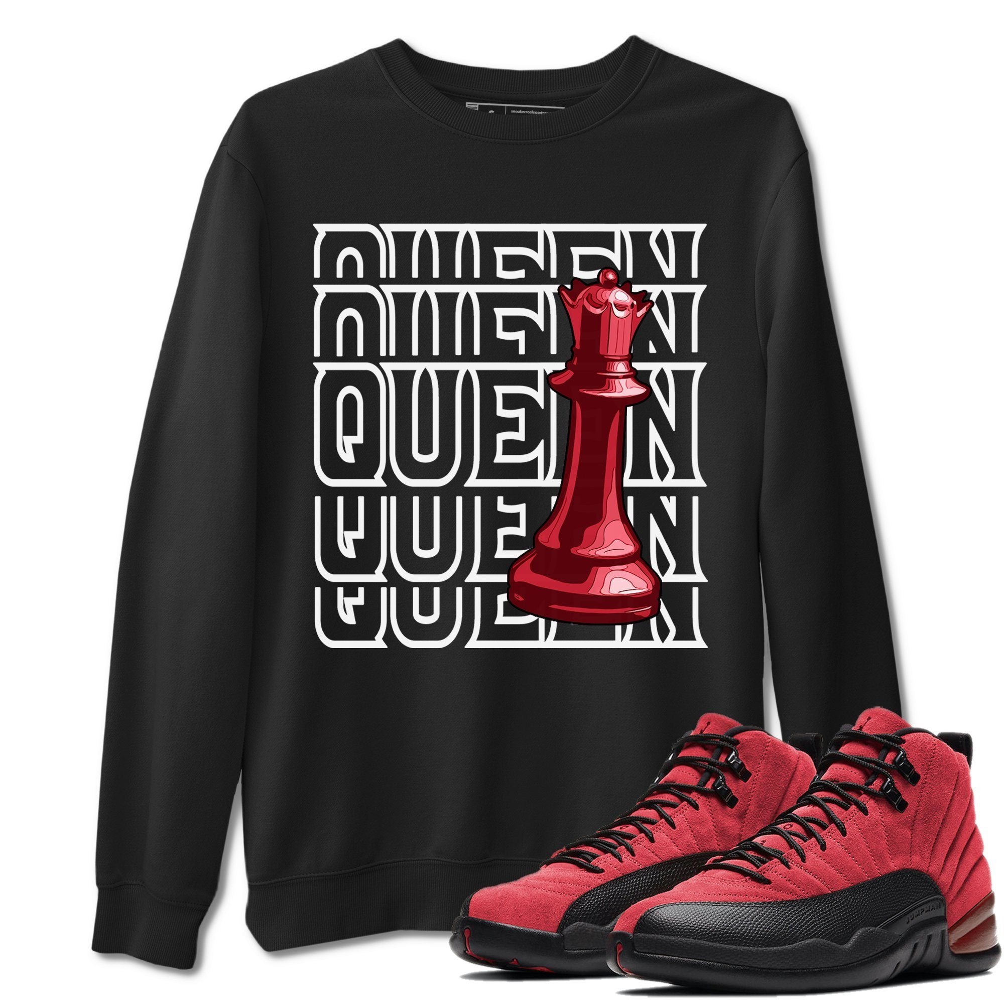 Jordan 12 Reverse Flu Game Shirt To Match Jordans Queen Sneaker Tees Jordan 12 Reverse Flu Game Drip Gear Zone Sneaker Matching Clothing Unisex Shirts