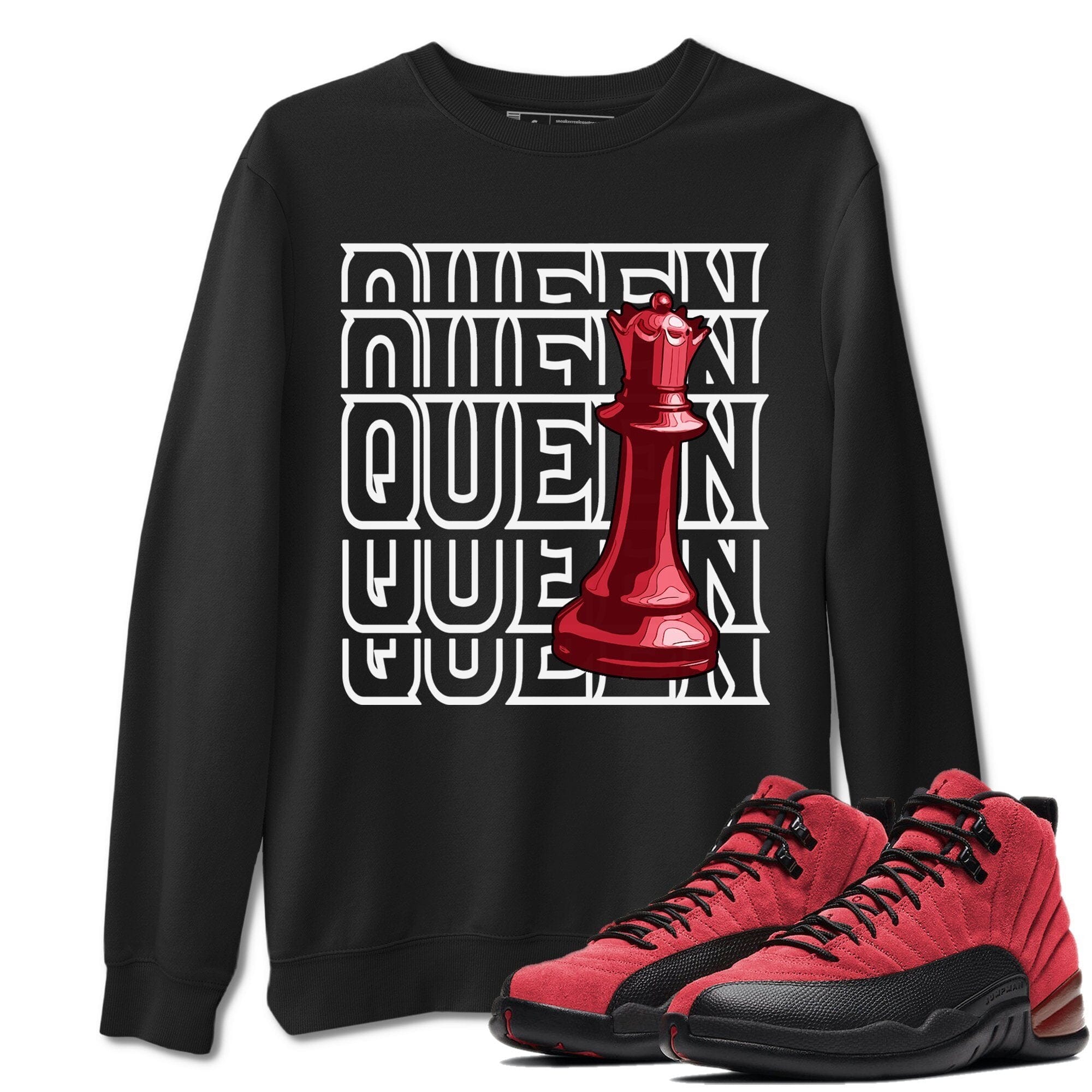 Jordan 12 Reverse Flu Game Shirt To Match Jordans Queen Sneaker Tees Jordan 12 Reverse Flu Game Drip Gear Zone Sneaker Matching Clothing Unisex Shirts