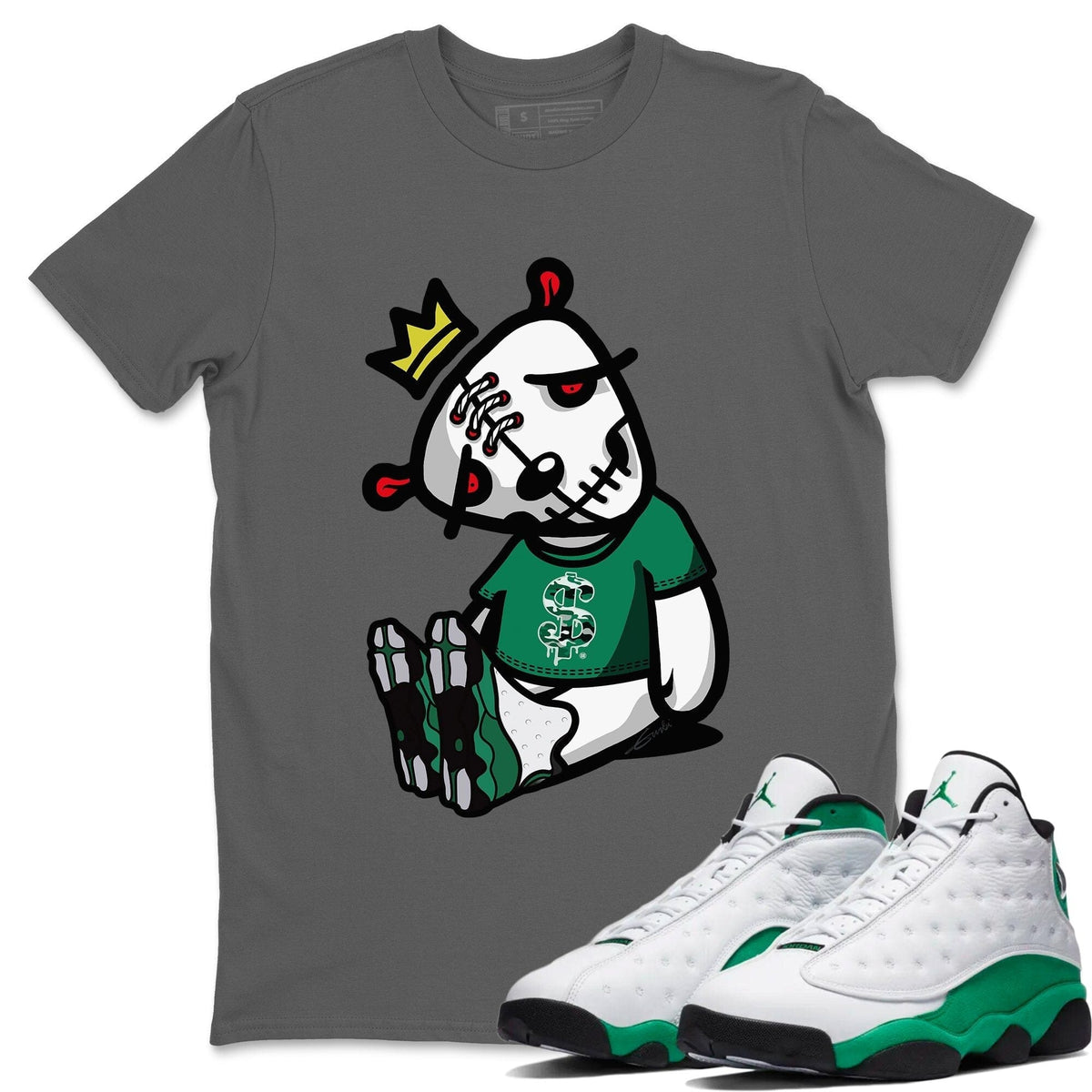 Jordan 13 Lucky Green Shirt To Match Jordans Dead Dolls Sneaker Tees Jordan 13 Lucky Green Drip Gear Zone Sneaker Matching Clothing Unisex Shirts