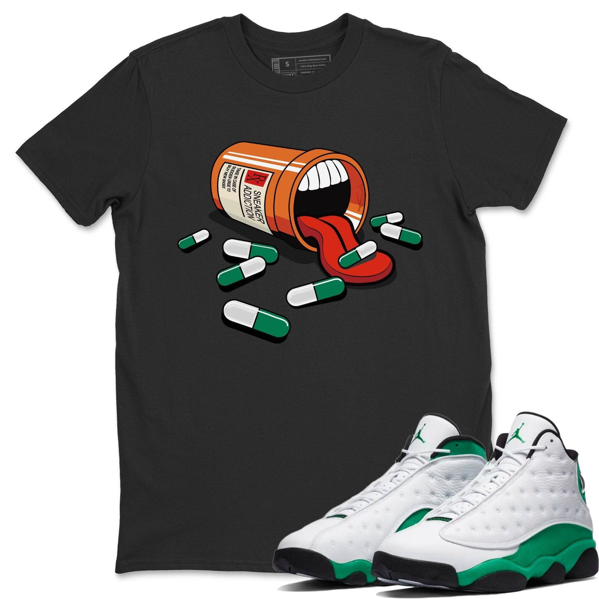 Jordan 13 Lucky Green Shirt To Match Jordans Sneaker Addiction Sneaker Tees Jordan 13 Lucky Green Drip Gear Zone Sneaker Matching Clothing Unisex Shirts