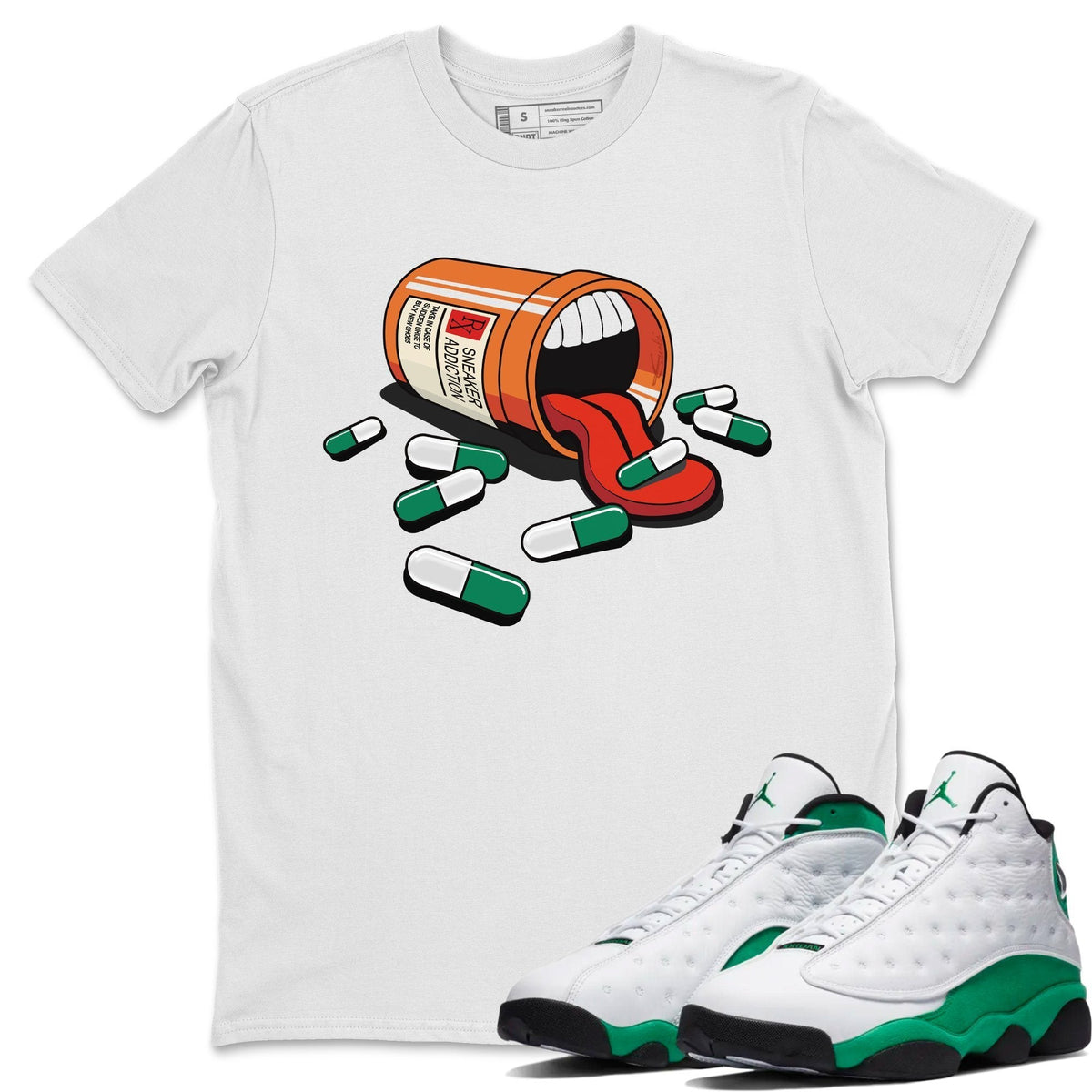 Jordan 13 Lucky Green Shirt To Match Jordans Sneaker Addiction Sneaker Tees Jordan 13 Lucky Green Drip Gear Zone Sneaker Matching Clothing Unisex Shirts