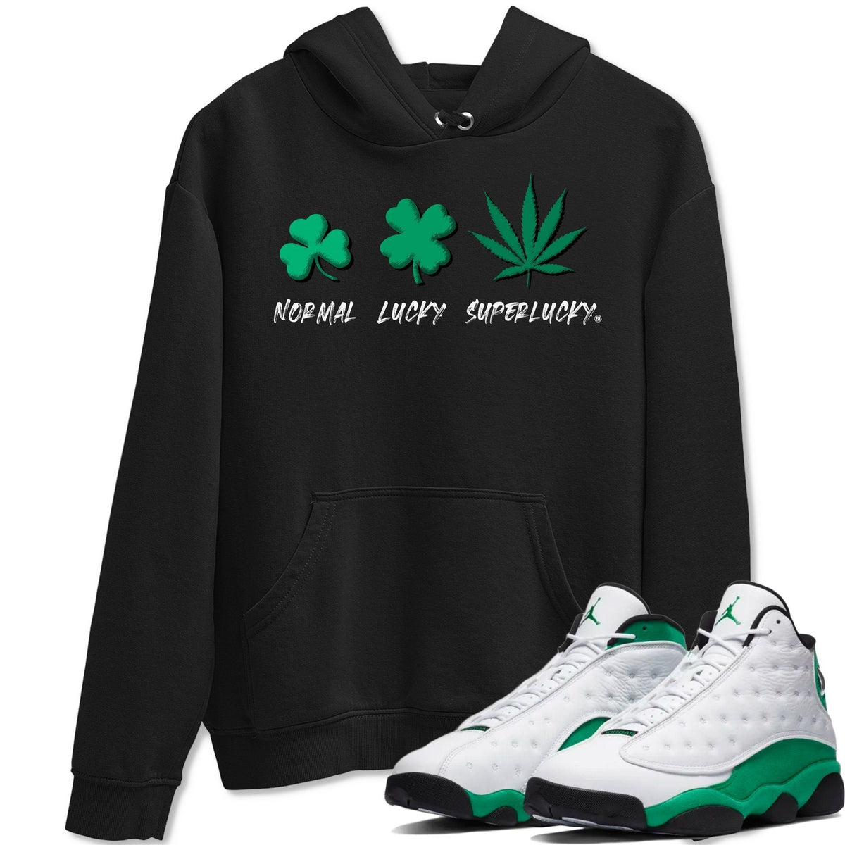 Jordan 13 Lucky Green Shirt To Match Jordans Super Lucky Sneaker Tees Jordan 13 Lucky Green Drip Gear Zone Sneaker Matching Clothing Unisex Shirts