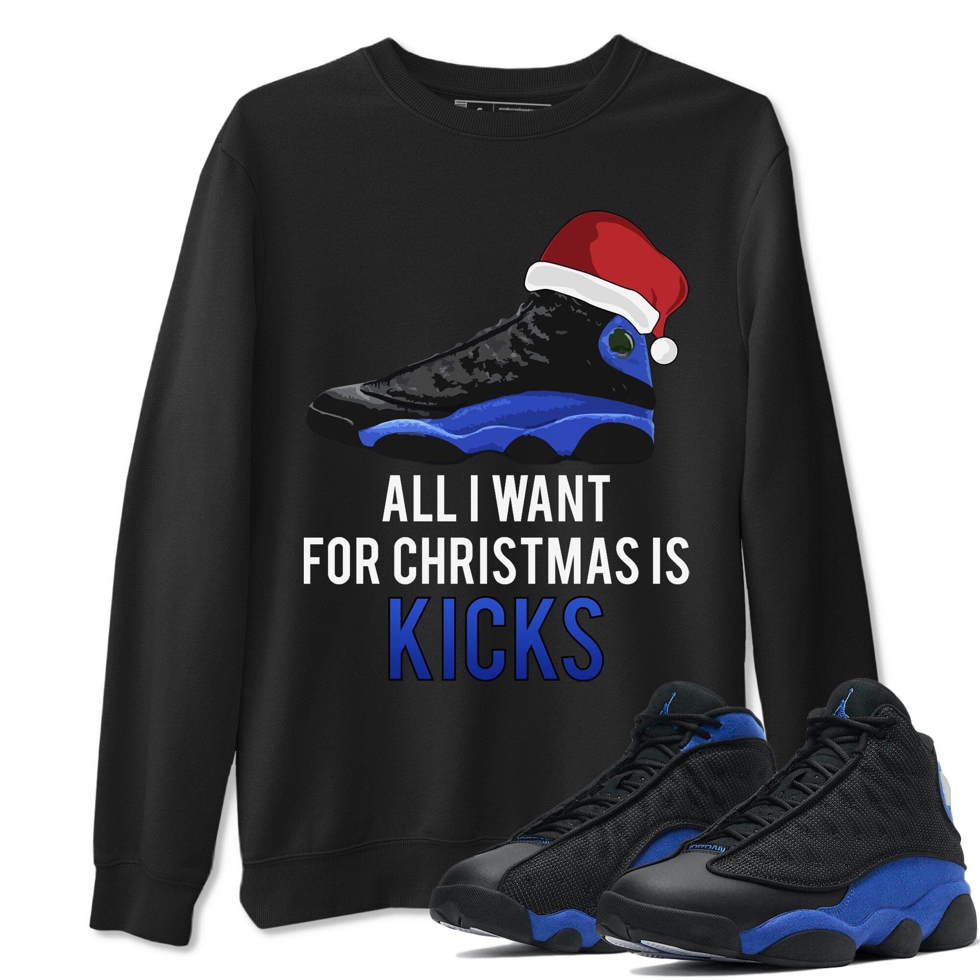 Jordan 13 Hyper Royal Shirt To Match Jordans All i Want For Christmas is Kicks Sneaker Tees Jordan 13 Hyper Royal Drip Gear Zone Sneaker Matching Clothing Unisex Shirts