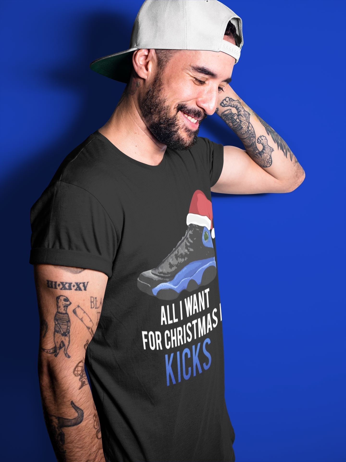Jordan 13 Hyper Royal Shirt To Match Jordans All i Want For Christmas is Kicks Sneaker Tees Jordan 13 Hyper Royal Drip Gear Zone Sneaker Matching Clothing Unisex Shirts