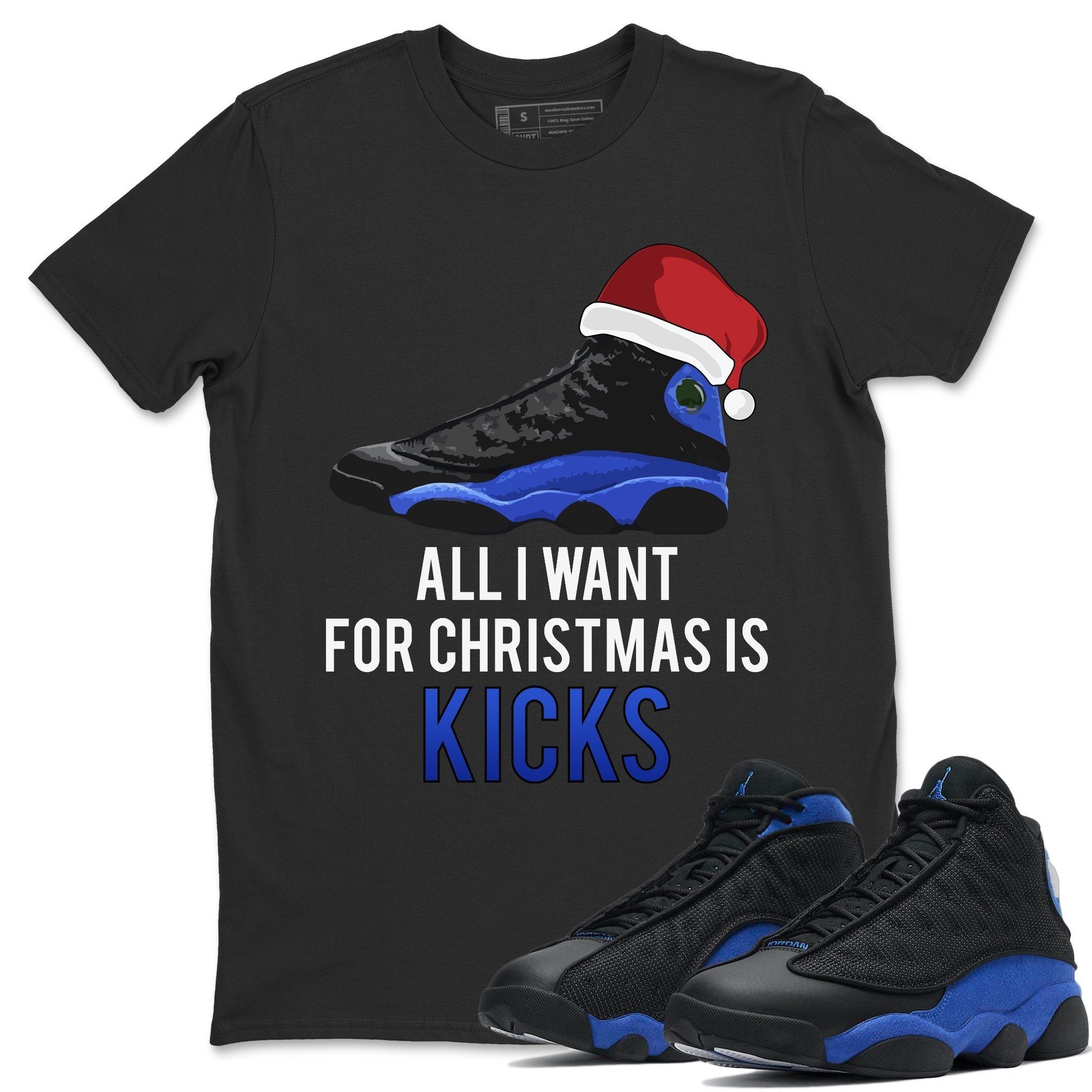 Jordan 13 Hyper Royal Shirt To Match Jordans All i Want For Christmas is Kicks Sneaker Tees Jordan 13 Hyper Royal Drip Gear Zone Sneaker Matching Clothing Unisex Shirts