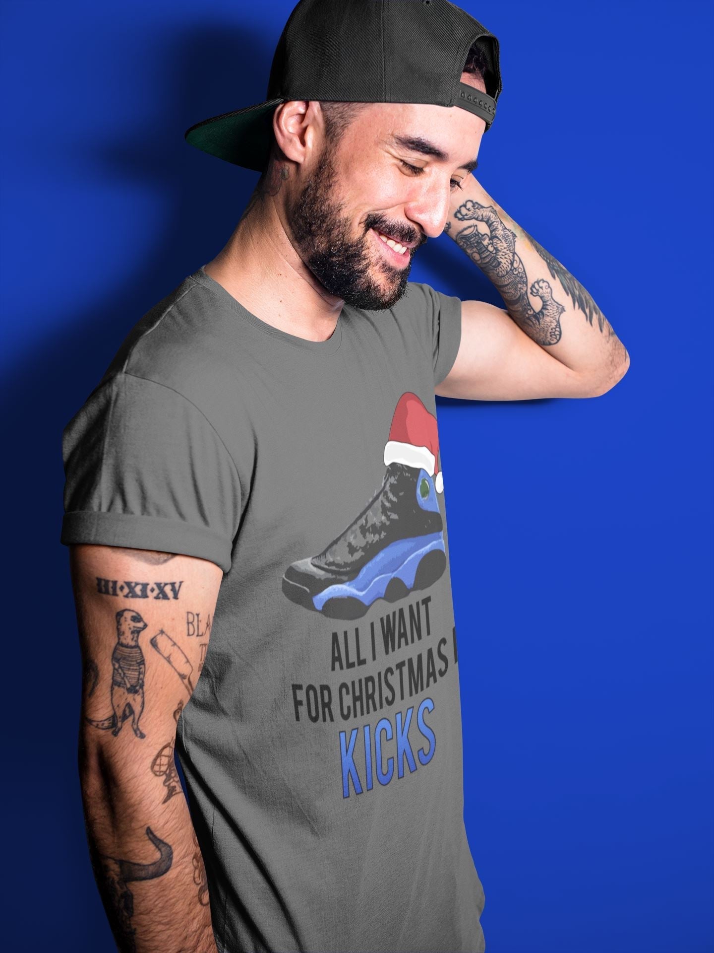 Jordan 13 Hyper Royal Shirt To Match Jordans All i Want For Christmas is Kicks Sneaker Tees Jordan 13 Hyper Royal Drip Gear Zone Sneaker Matching Clothing Unisex Shirts