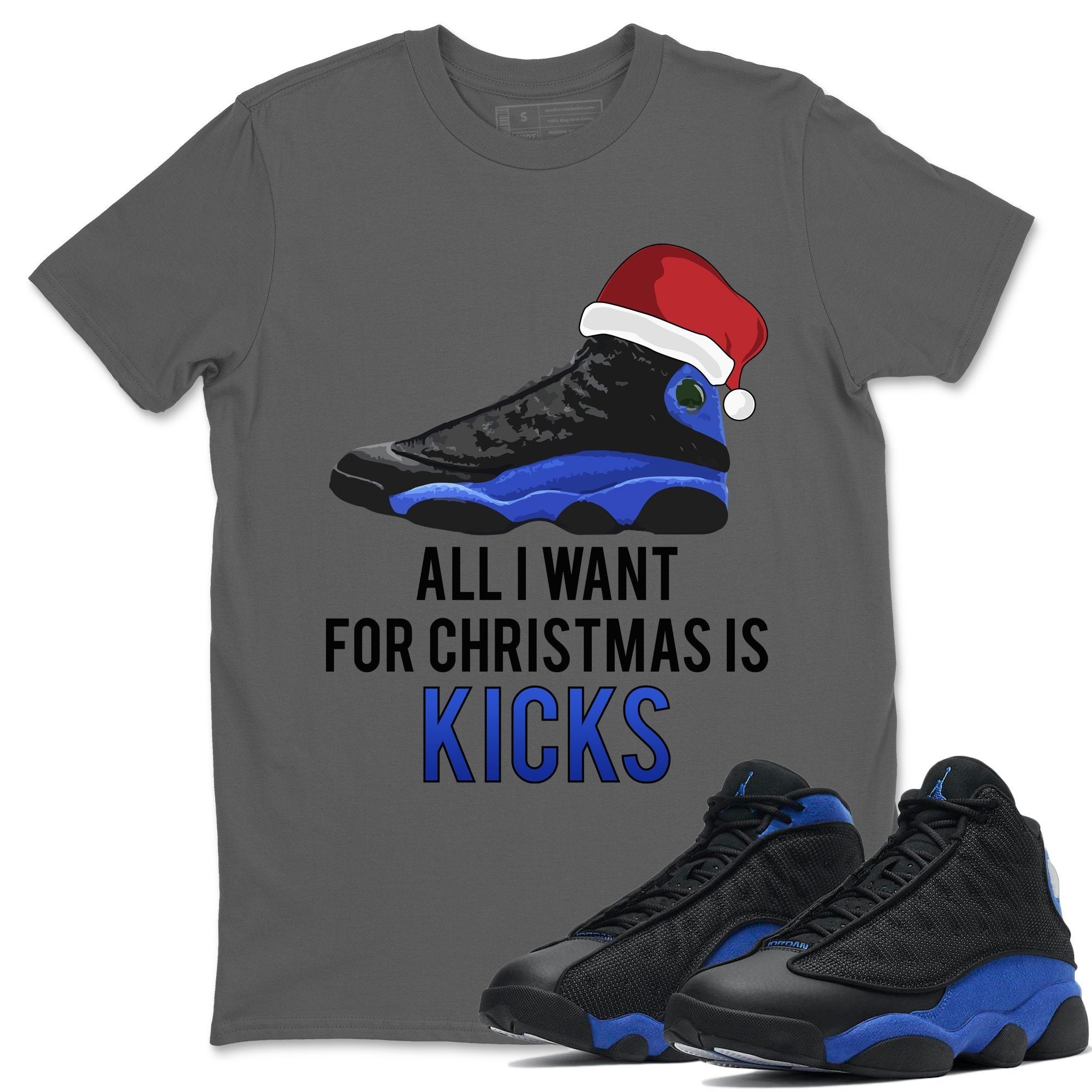 Jordan 13 Hyper Royal Shirt To Match Jordans All i Want For Christmas is Kicks Sneaker Tees Jordan 13 Hyper Royal Drip Gear Zone Sneaker Matching Clothing Unisex Shirts
